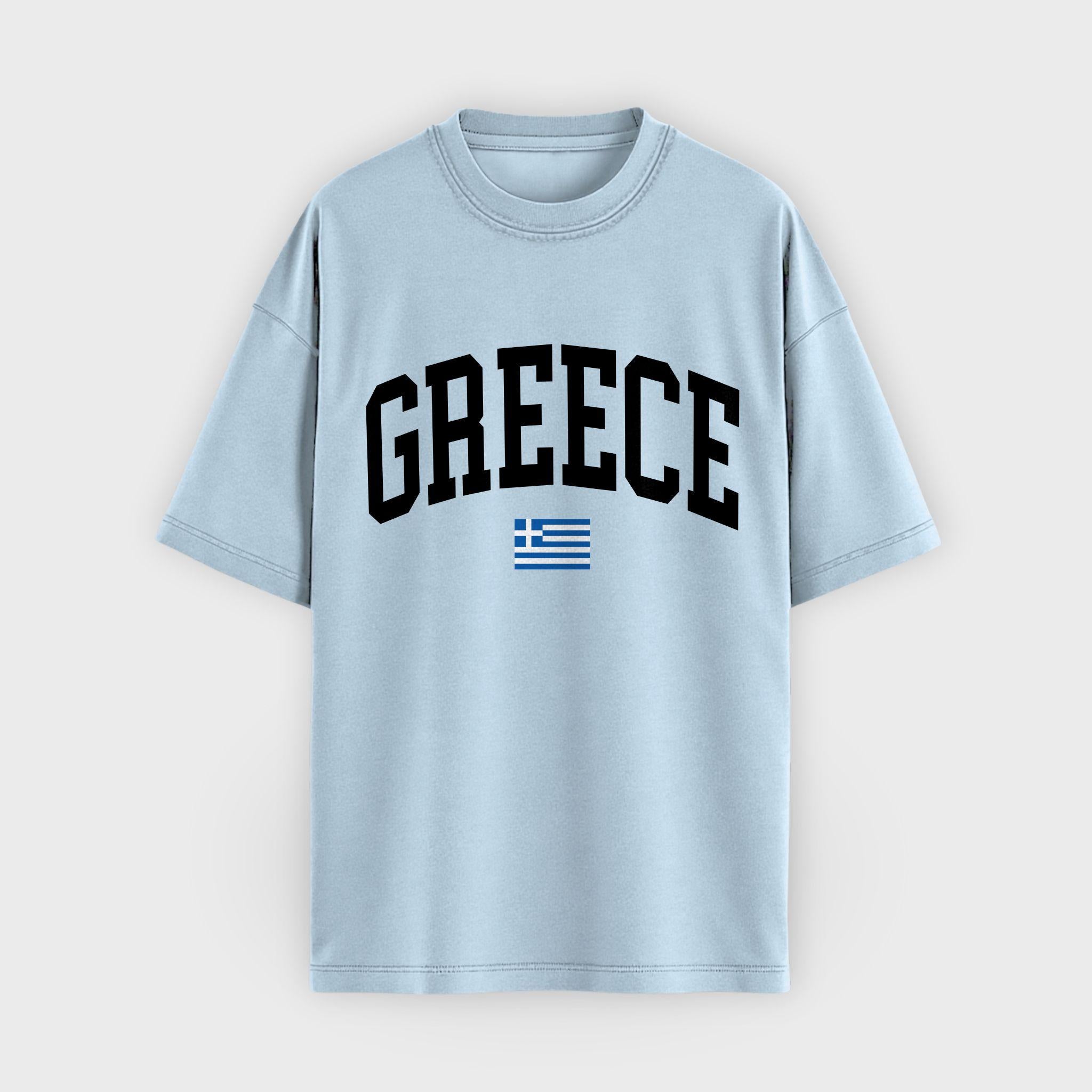 Greece Collegiate Flag T-Shirt