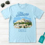 Athens Greece Acropolis Vintage Illustration Graphic T-Shirt
