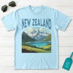 New Zealand Vintage Travel Poster T-Shirt