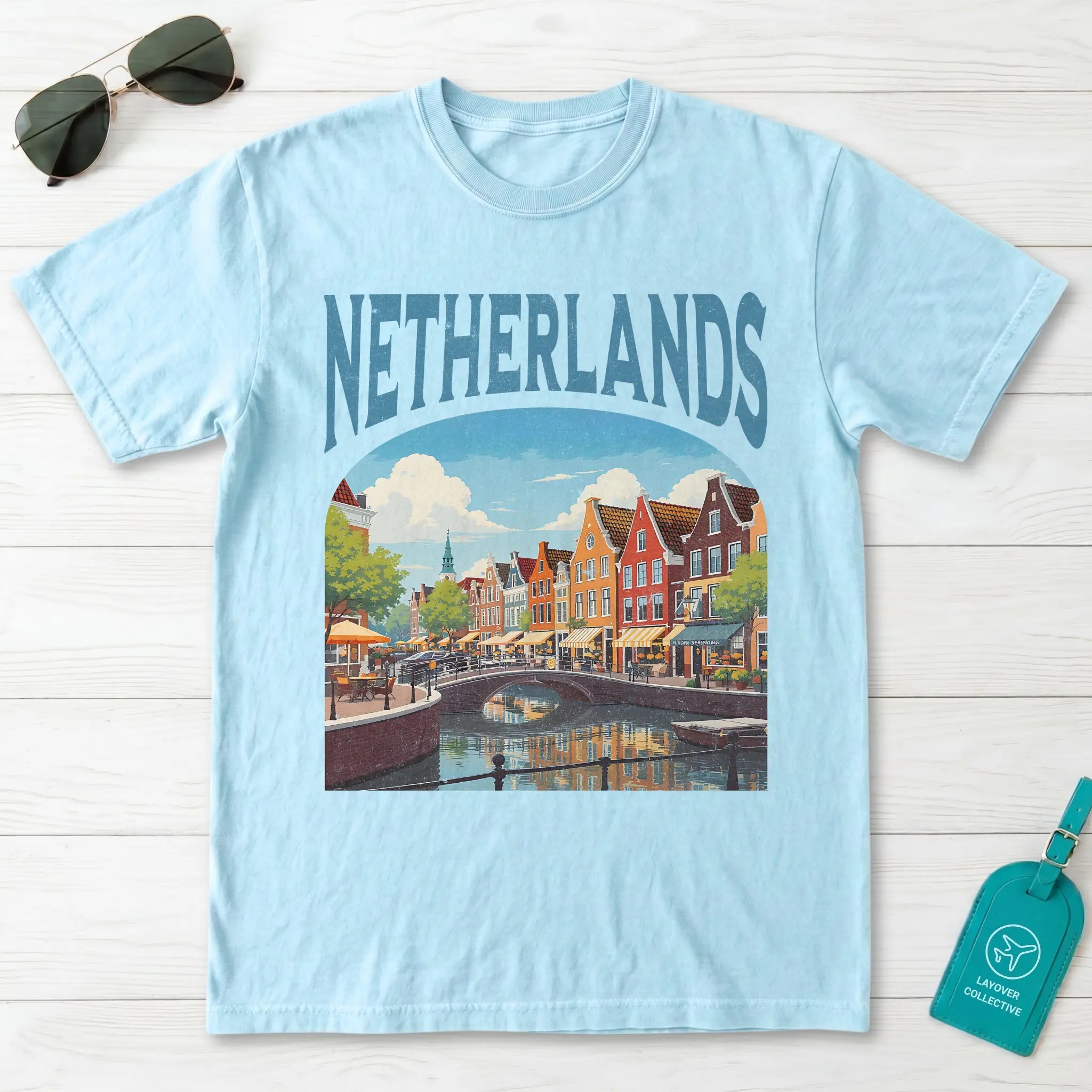 Netherlands Vintage Travel Poster T-Shirt