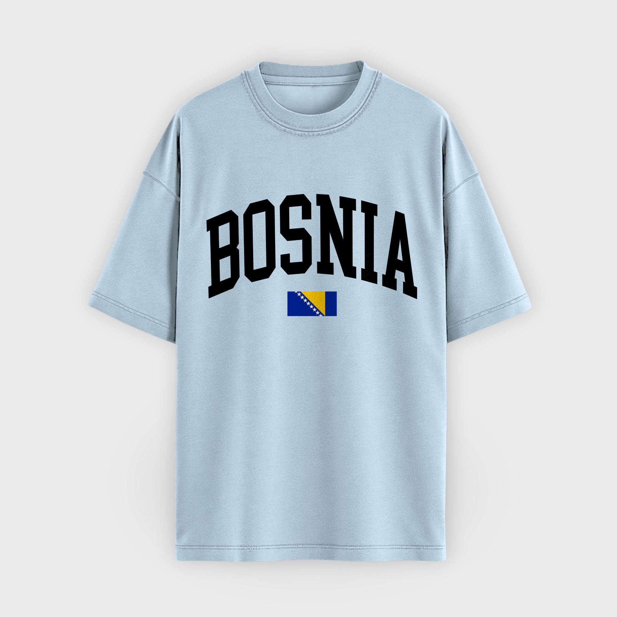 Bosnia Collegiate Flag T-Shirt