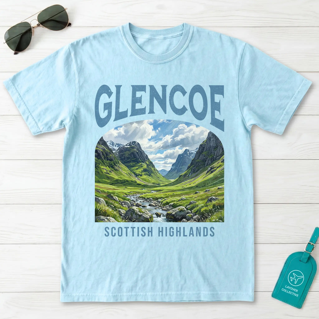 Glencoe Vintage Poster Scotland T-Shirt