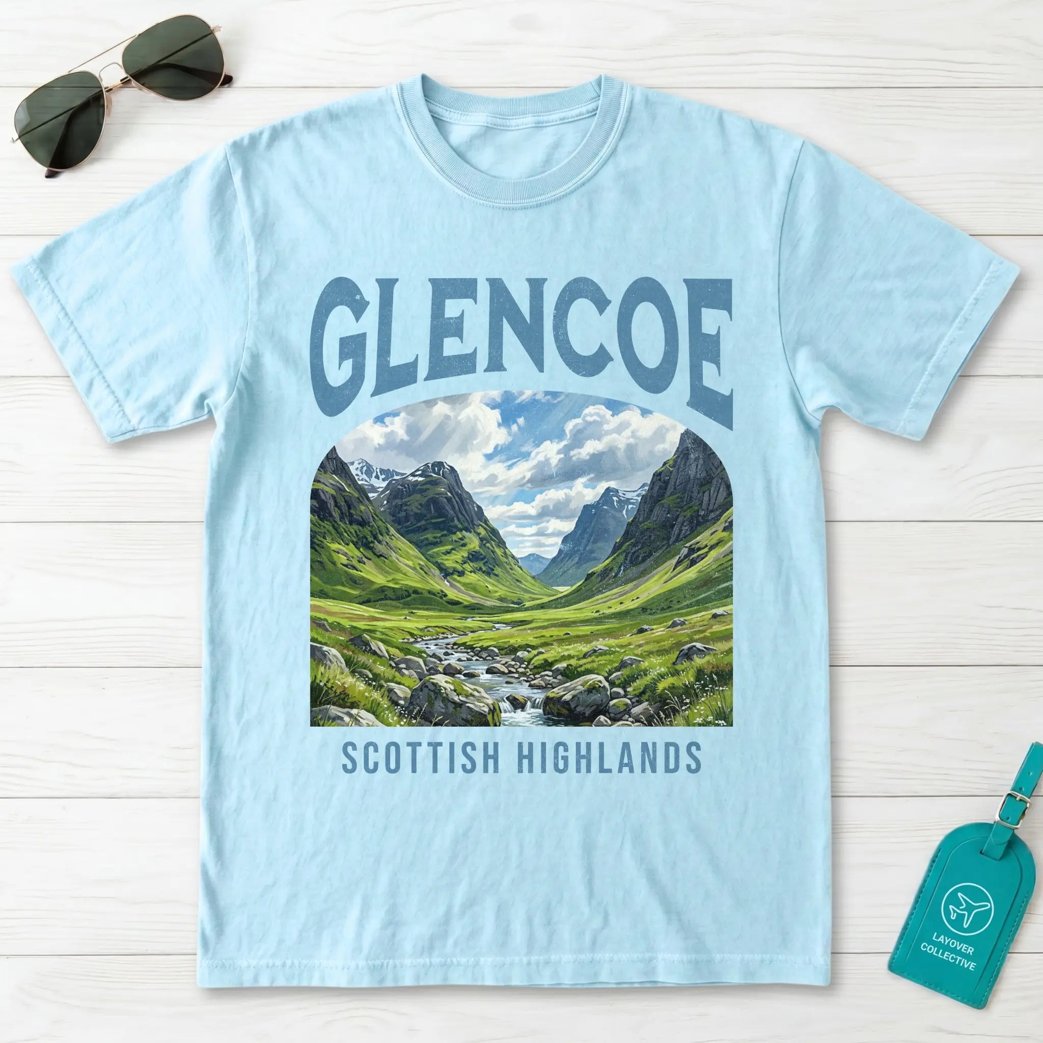 Glencoe Vintage Poster Scotland T-Shirt