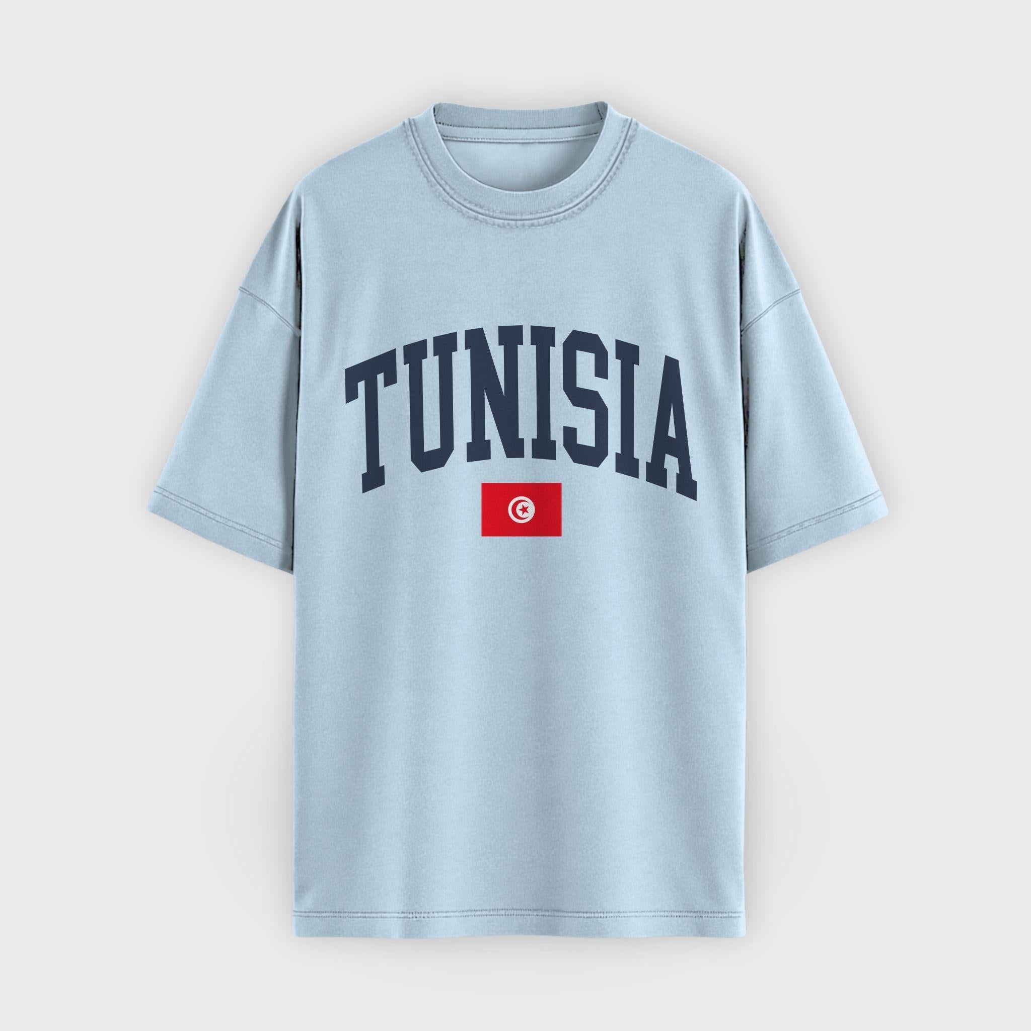Tunisia Collegiate Flag T-Shirt