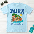 Cinque Terre Italia Perla della Liguria Coastal Village Graphic T-Shirt