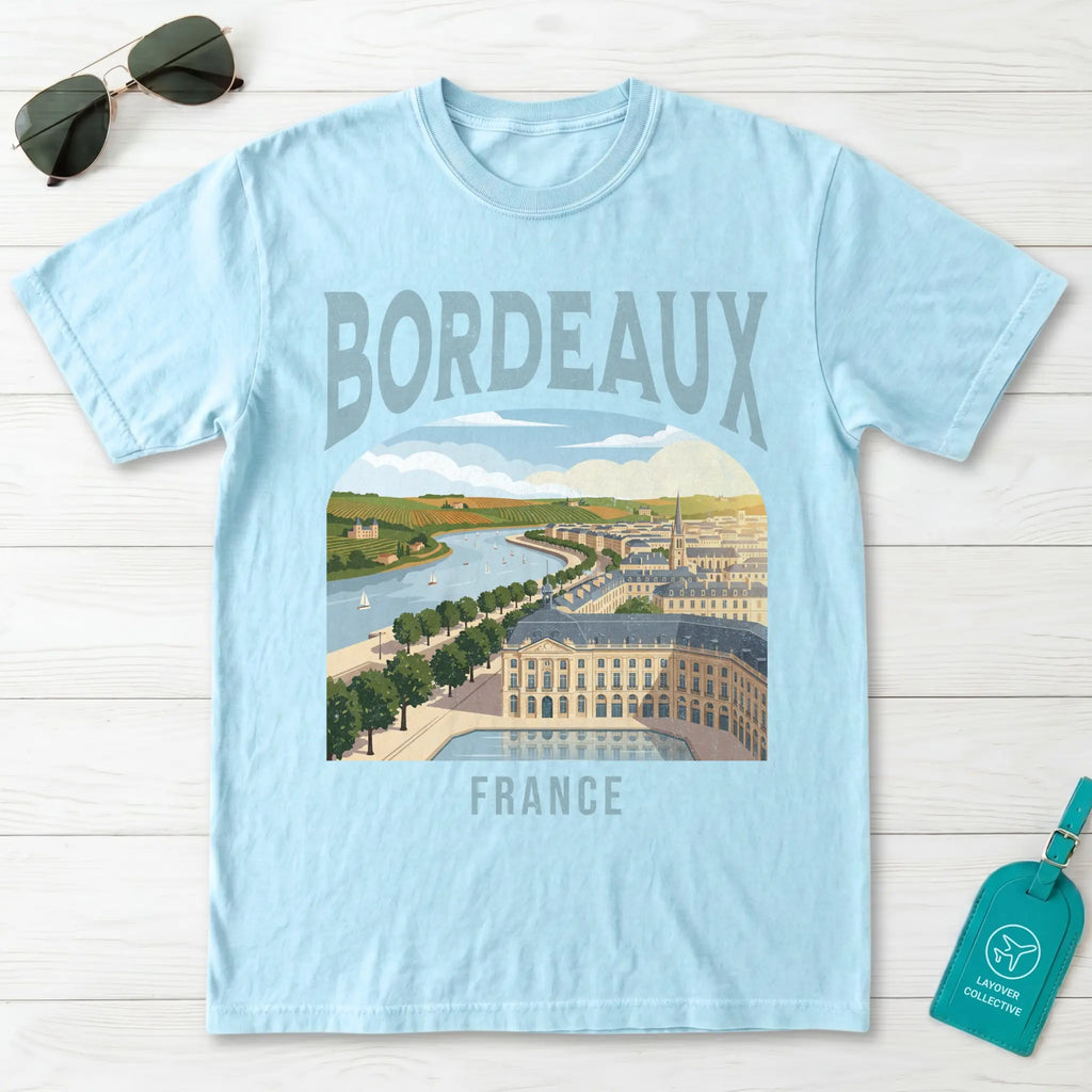 Bordeaux France Vintage Travel Poster T-Shirt