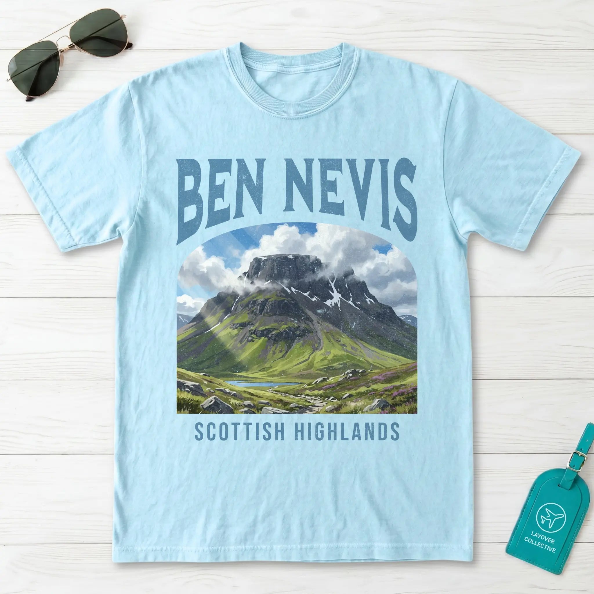 Ben Nevis Vintage Poster Scotland T-Shirt