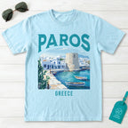 Paros Greece Vintage Travel Poster T-Shirt
