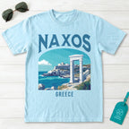 Naxos Greece Vintage Travel Poster T-Shirt