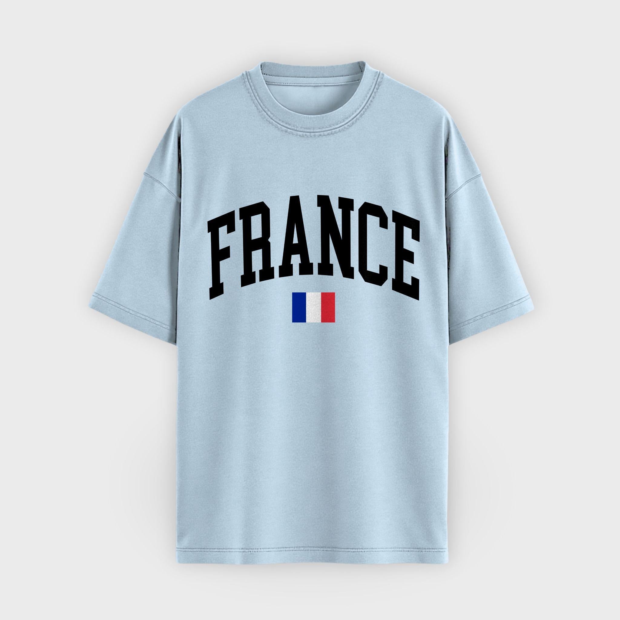 France Collegiate Flag T-Shirt