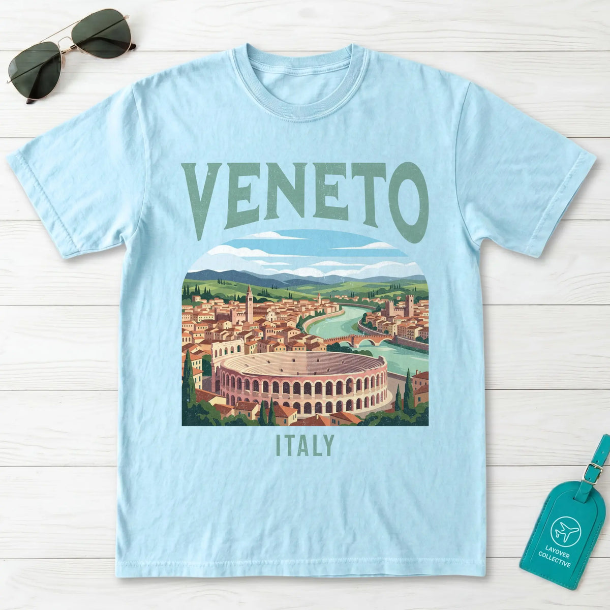 Veneto Italy Vintage Travel Poster T-Shirt