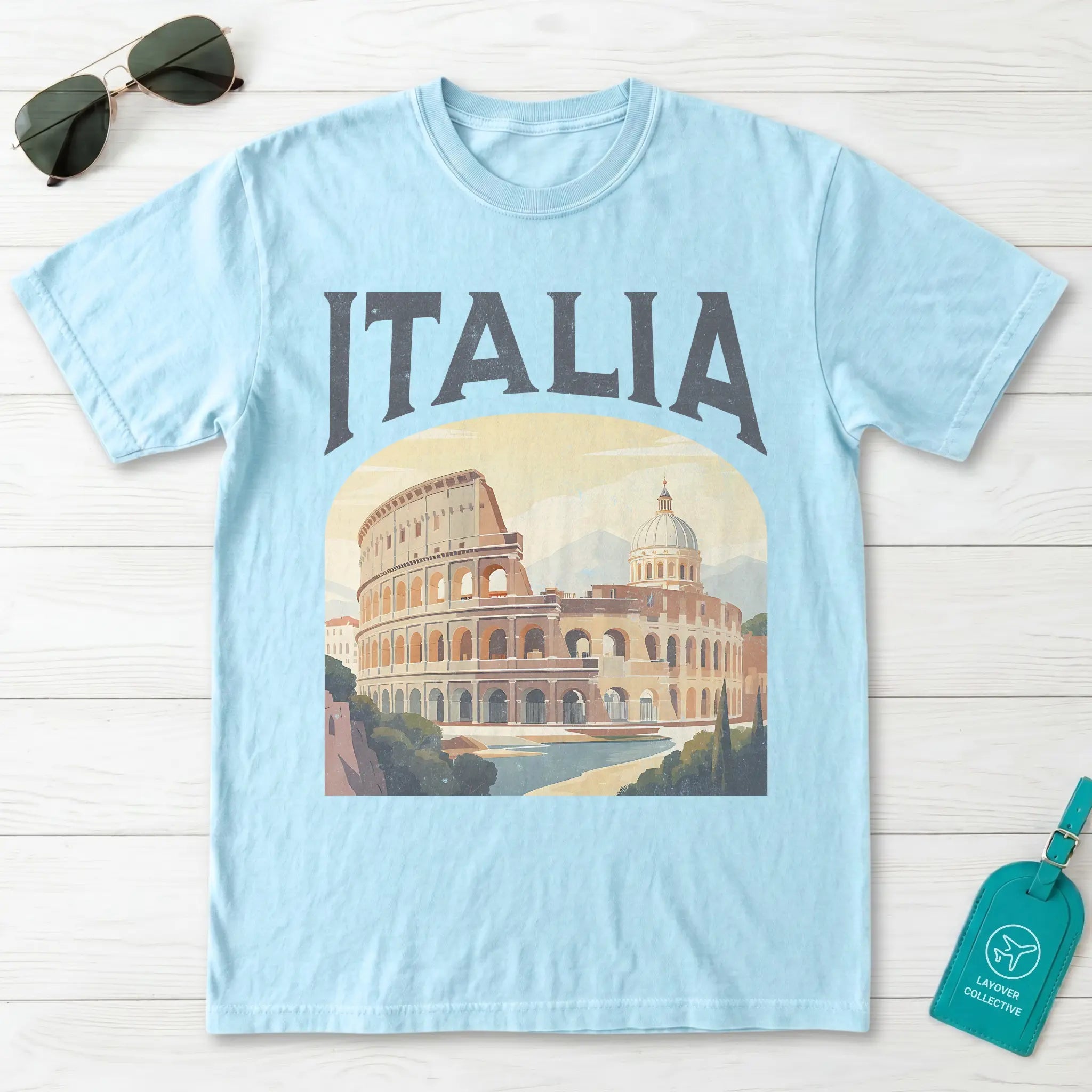 Italia Vintage Travel Poster T-Shirt