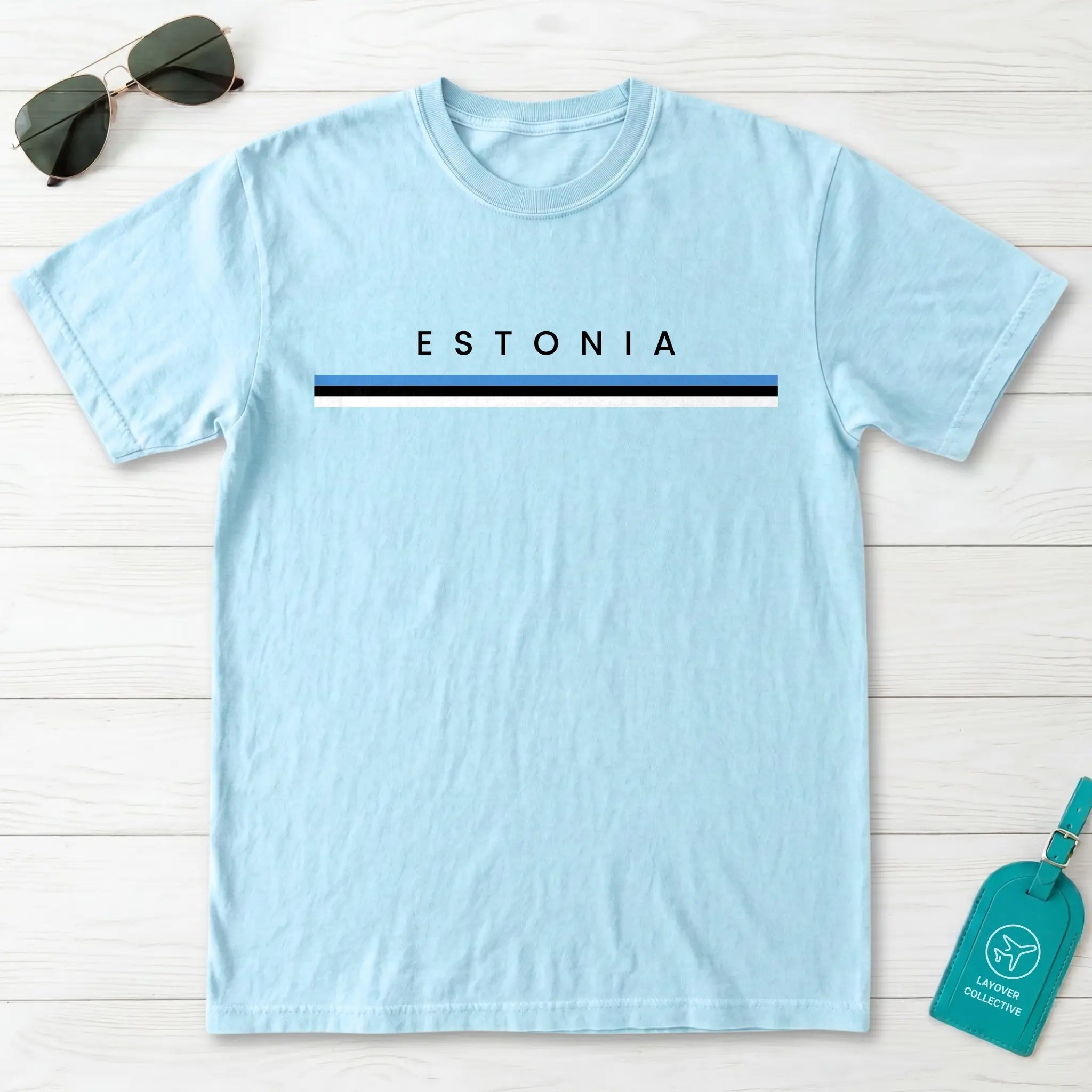 Estonia Flagline T-Shirt