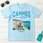 Cannes France Vintage Travel Poster T-Shirt