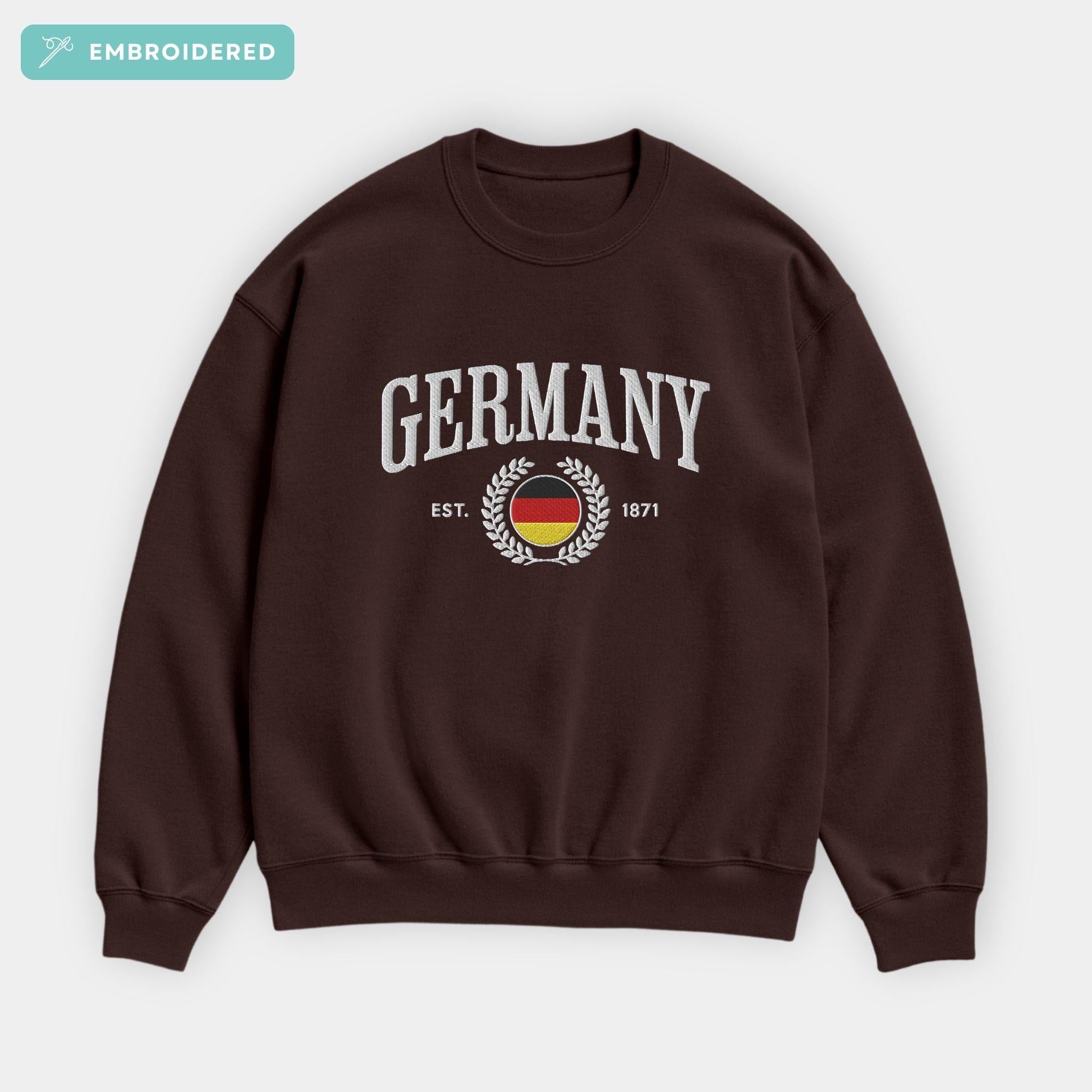 Germany Crest Embroidered Sweatshirt