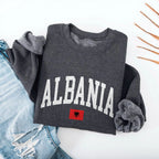 Albania Collegiate Flag Sweatshirt