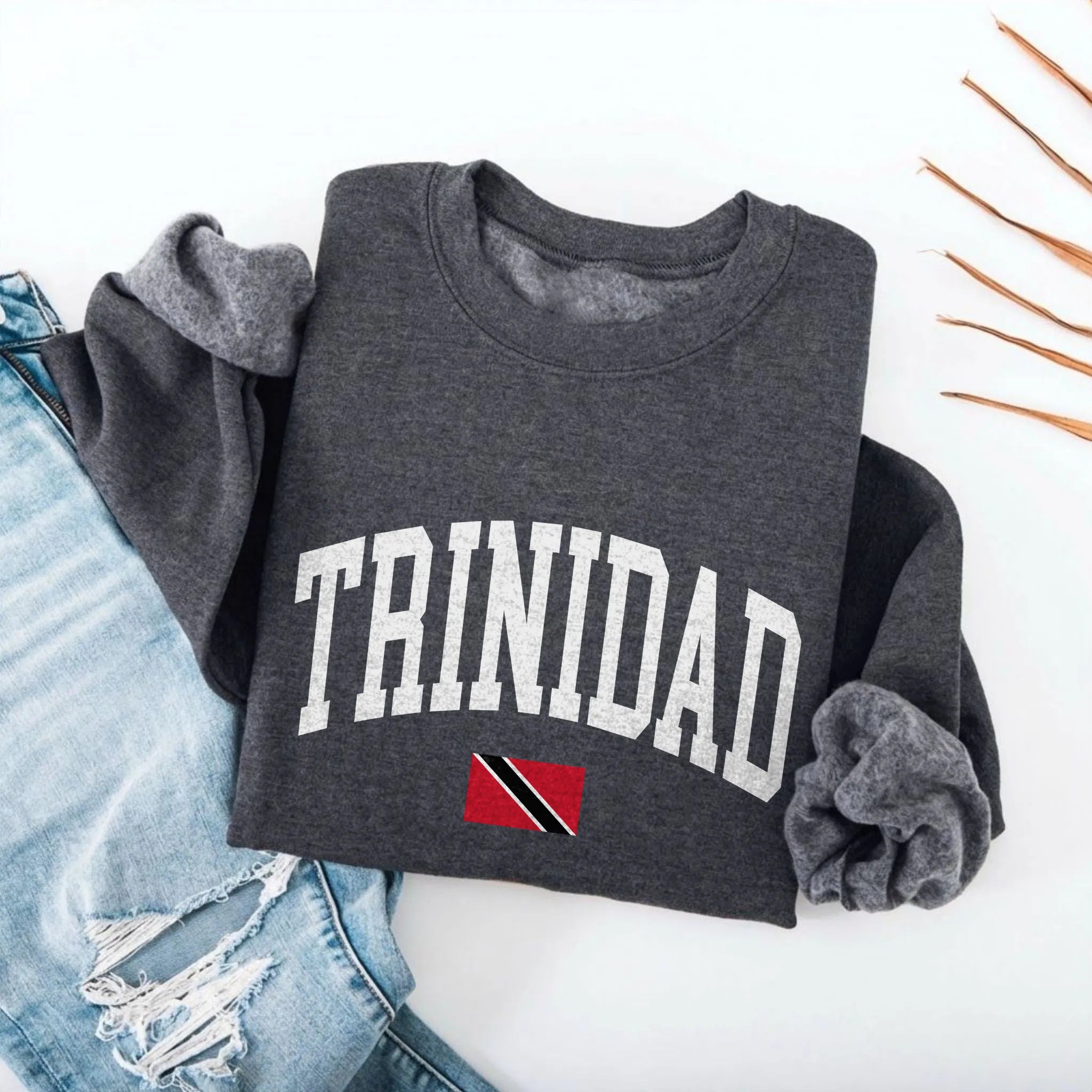 Trinidad Collegiate Flag Sweatshirt