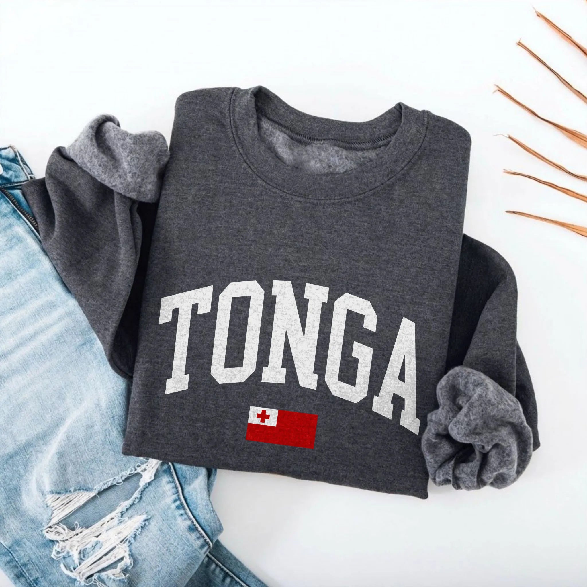 Tonga Collegiate Flag Sweatshirt