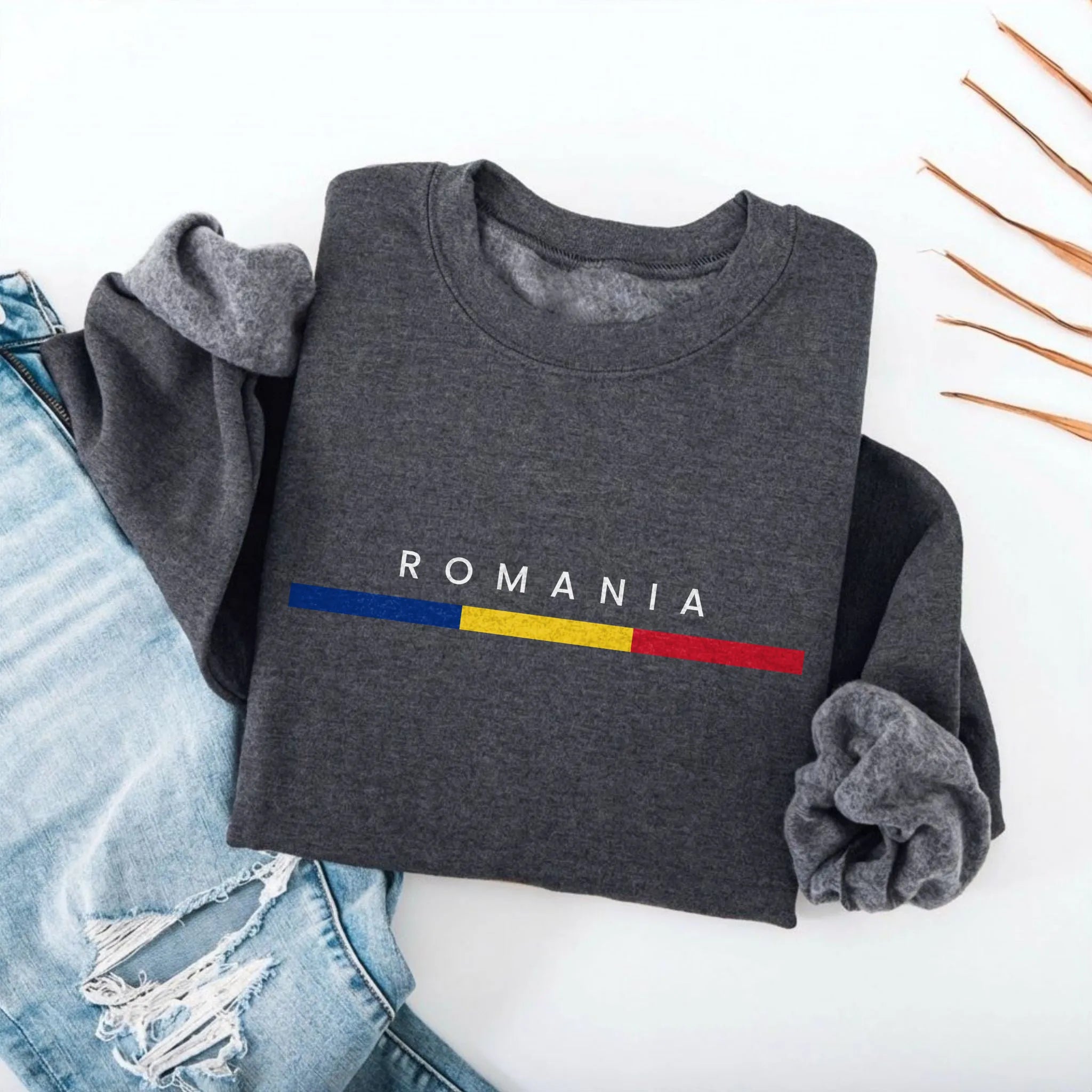 Romania Flagline Sweatshirt