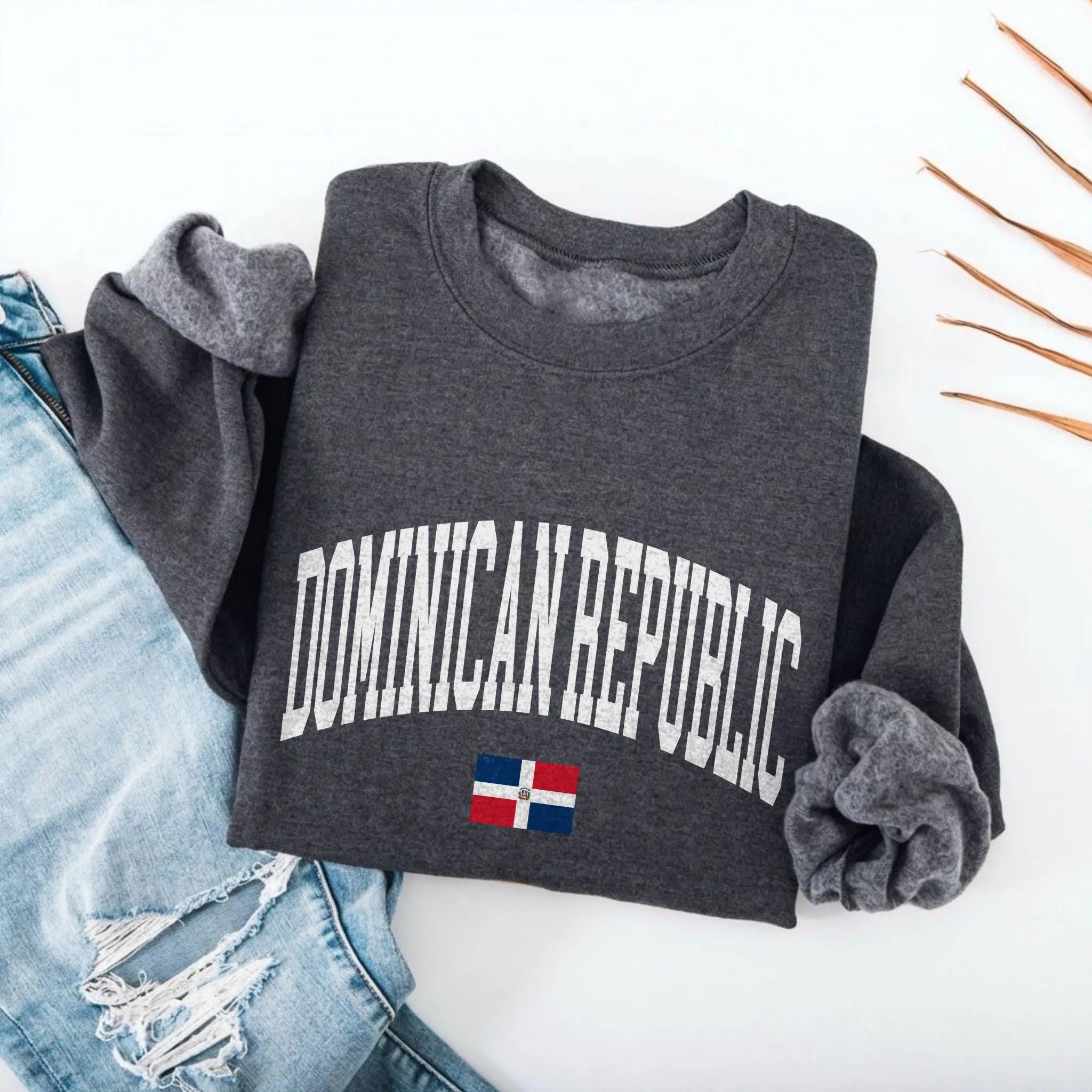 Dominican Republic Collegiate Flag Sweatshirt