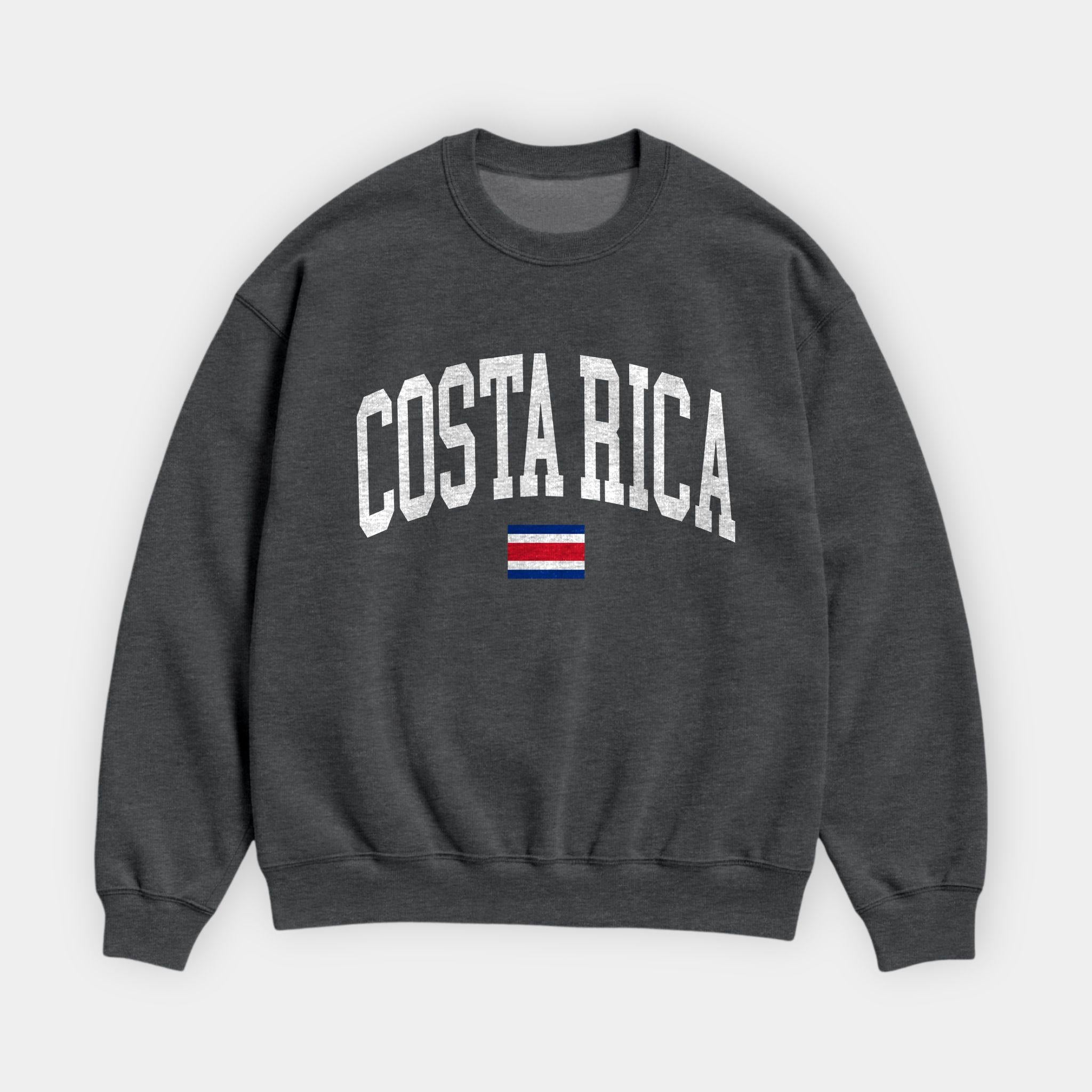 Costa Rica Collegiate Flag Sweatshirt