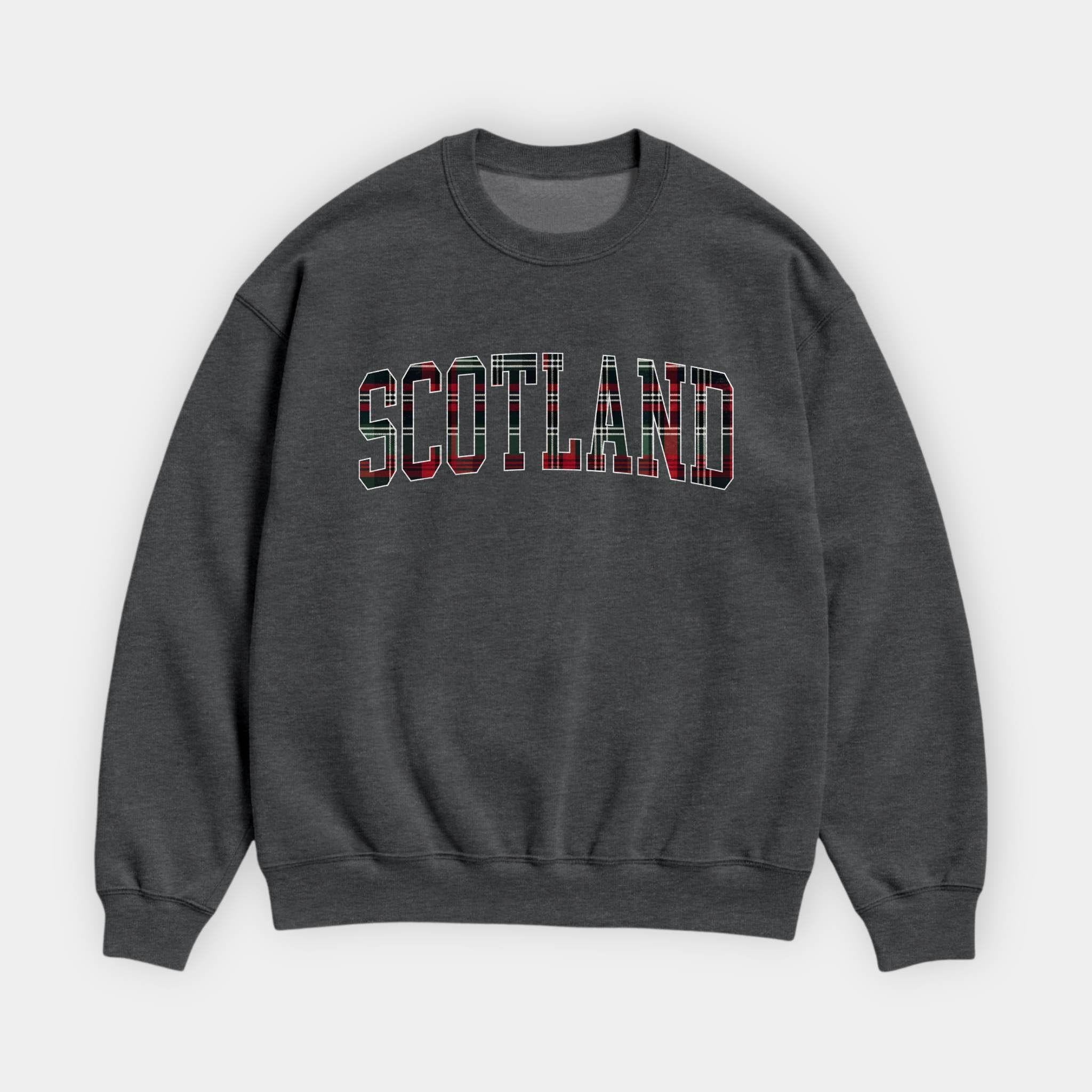Scotland Tartan Letter Sweatshirt