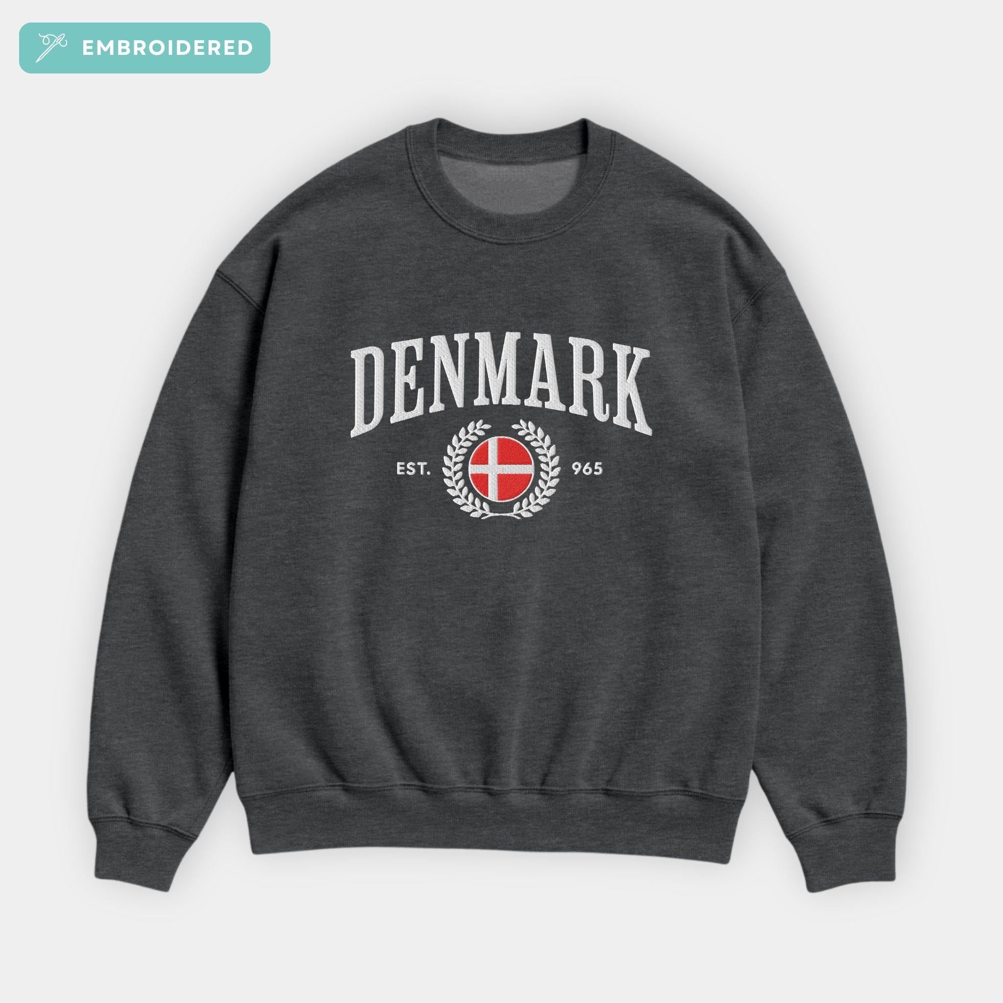 Denmark Crest Embroidered Sweatshirt