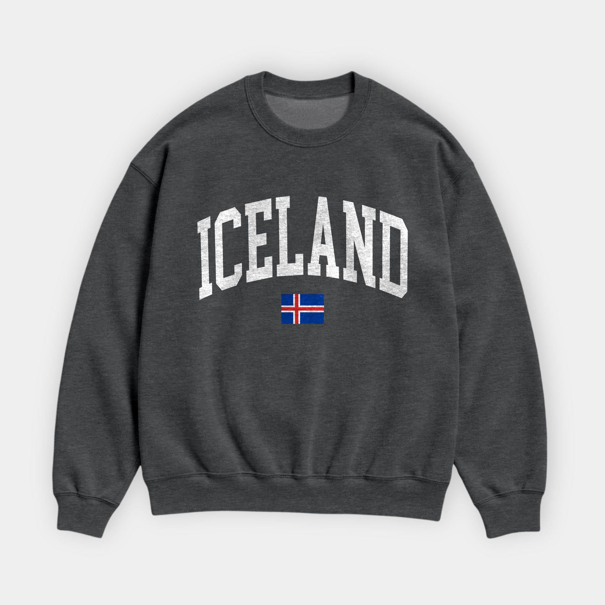 Iceland Collegiate Flag Sweatshirt