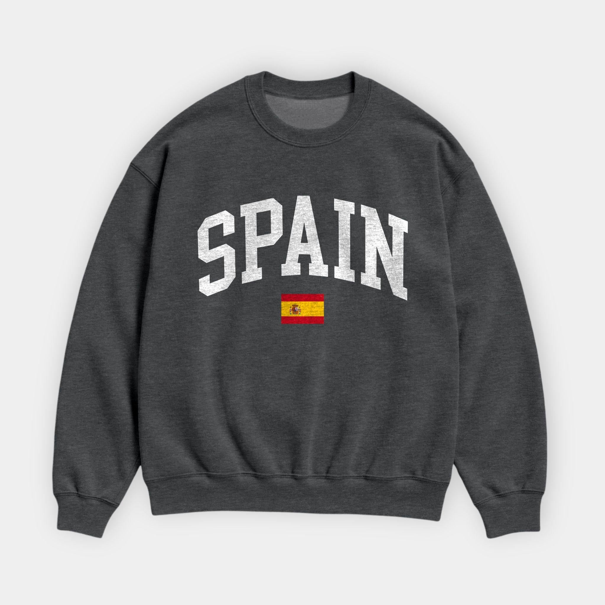 Spain Collegiate Flag Sweatshirt