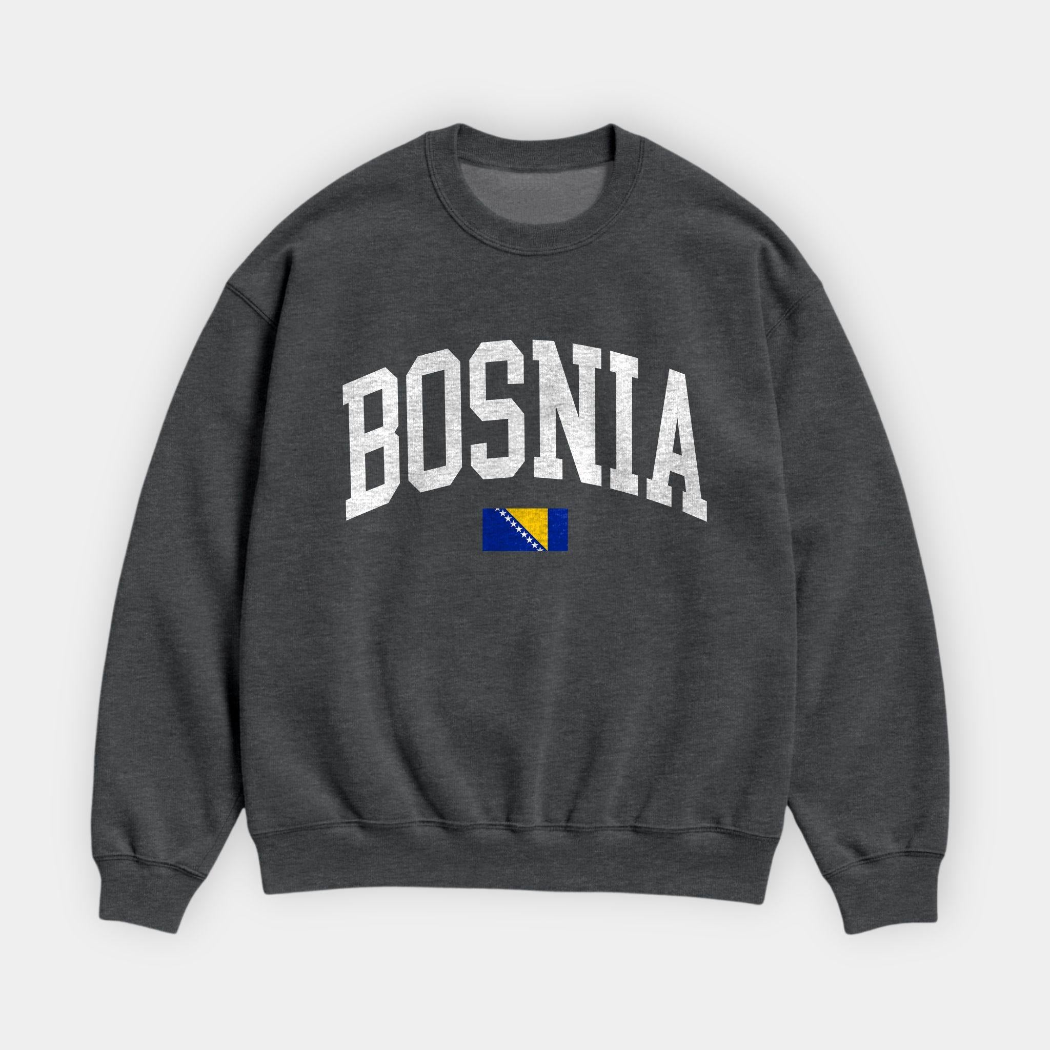 Bosnia Collegiate Flag Sweatshirt