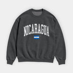Nicaragua Collegiate Flag Sweatshirt