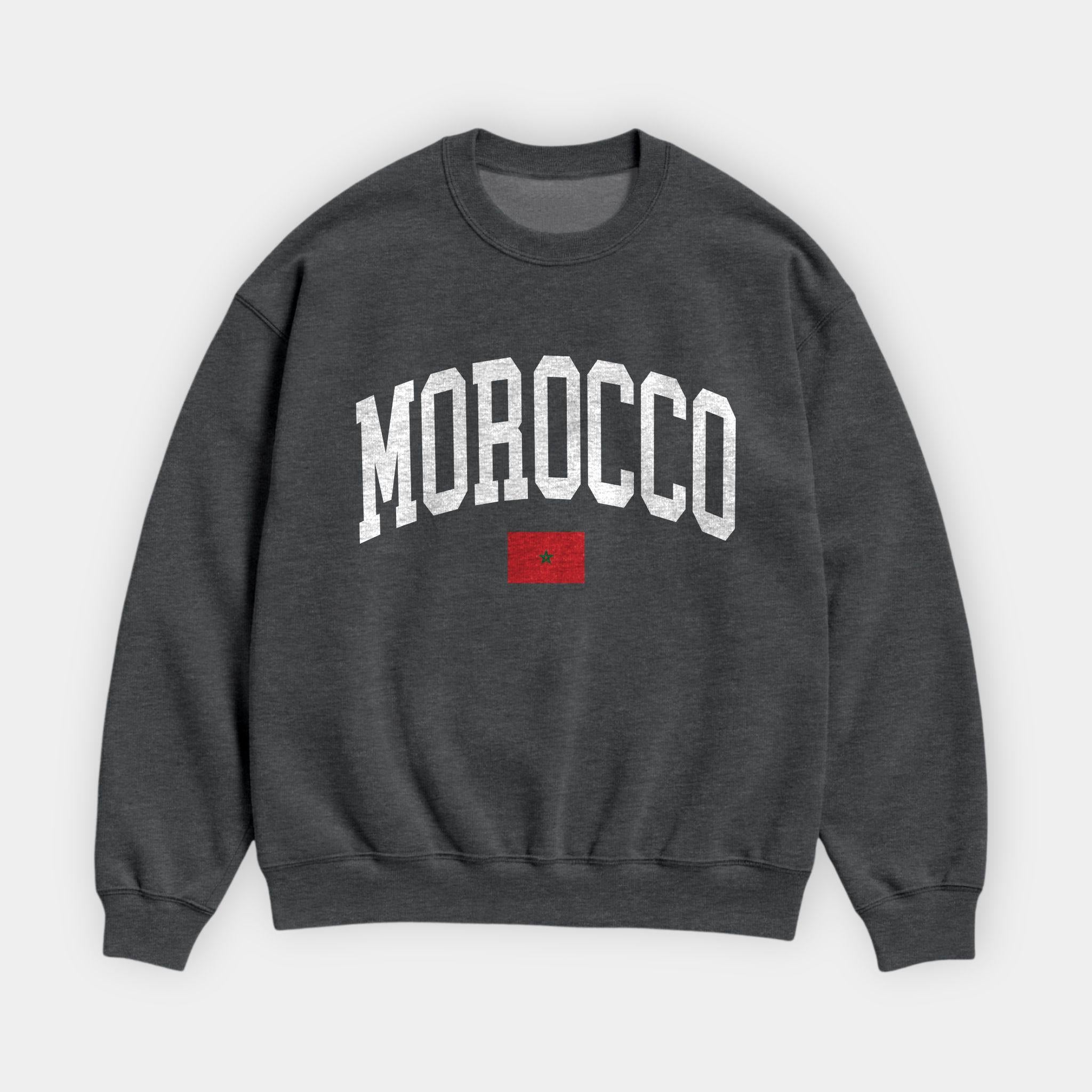 Morocco Collegiate Flag Sweatshirt