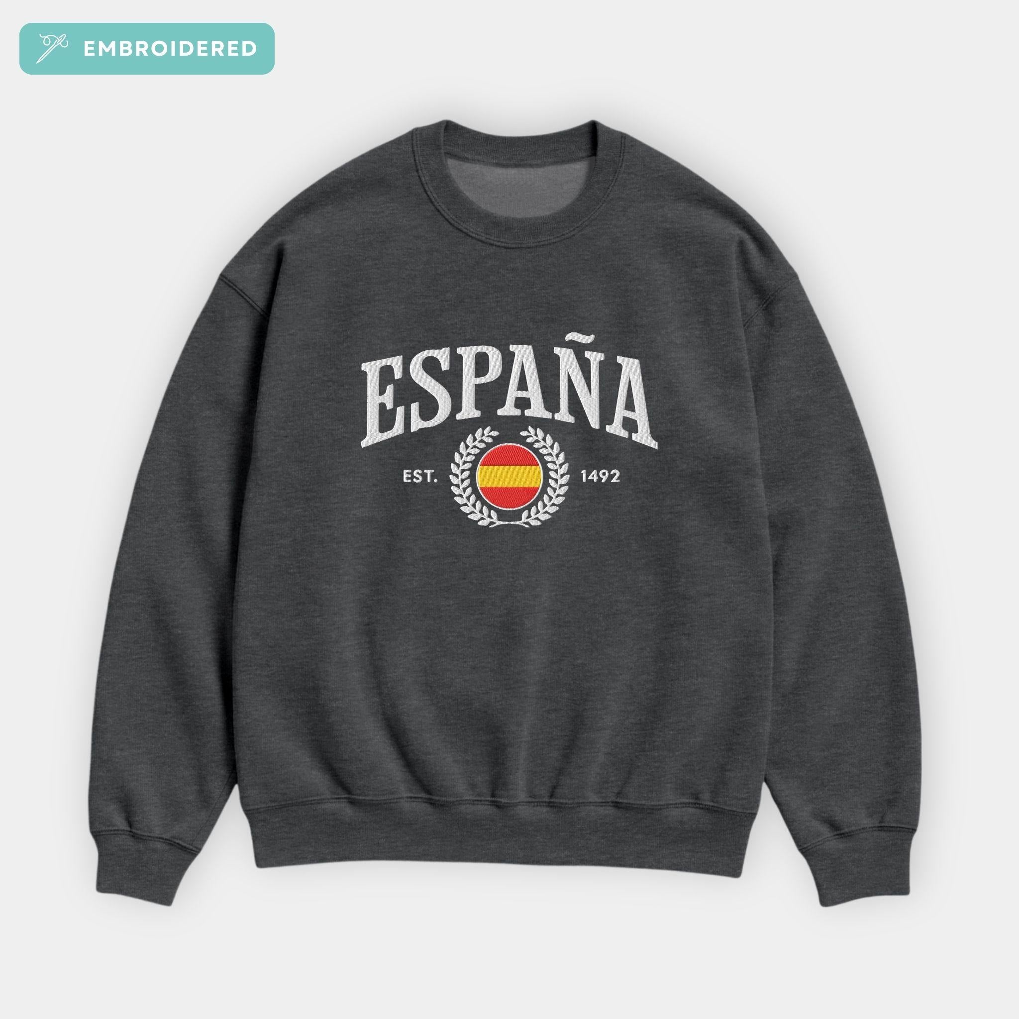 Spain Crest Embroidered Sweatshirt