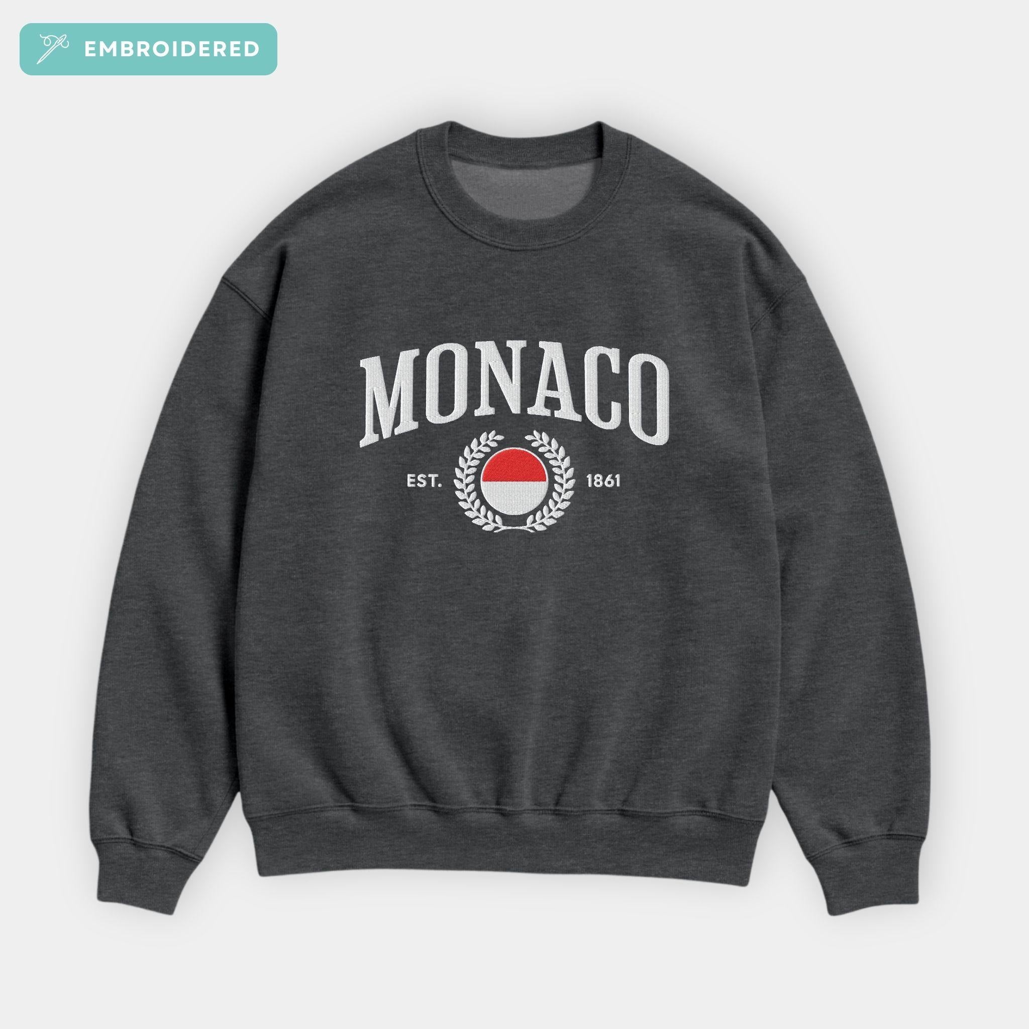 Monaco Crest Embroidered Sweatshirt