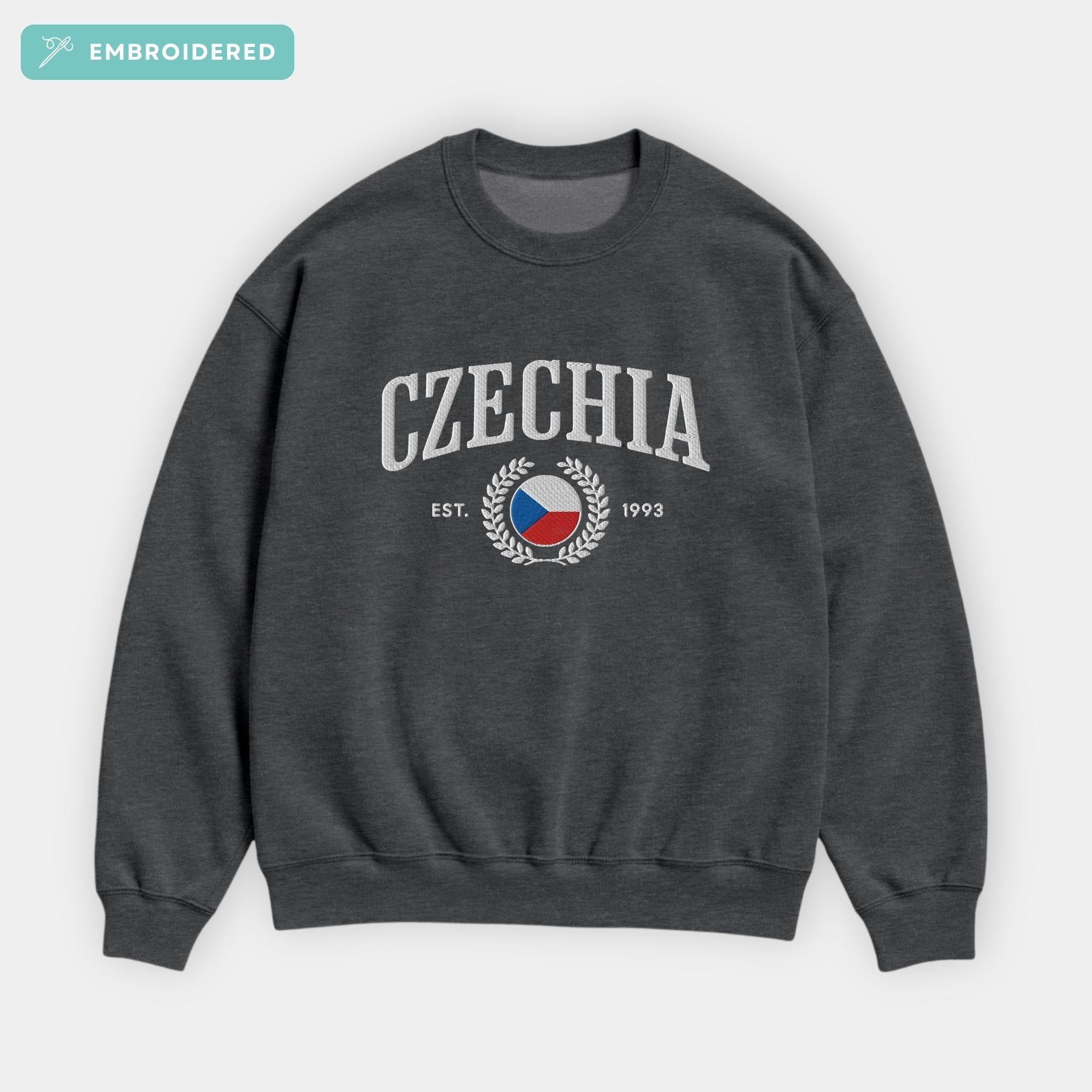 Czechia Crest Embroidered Sweatshirt