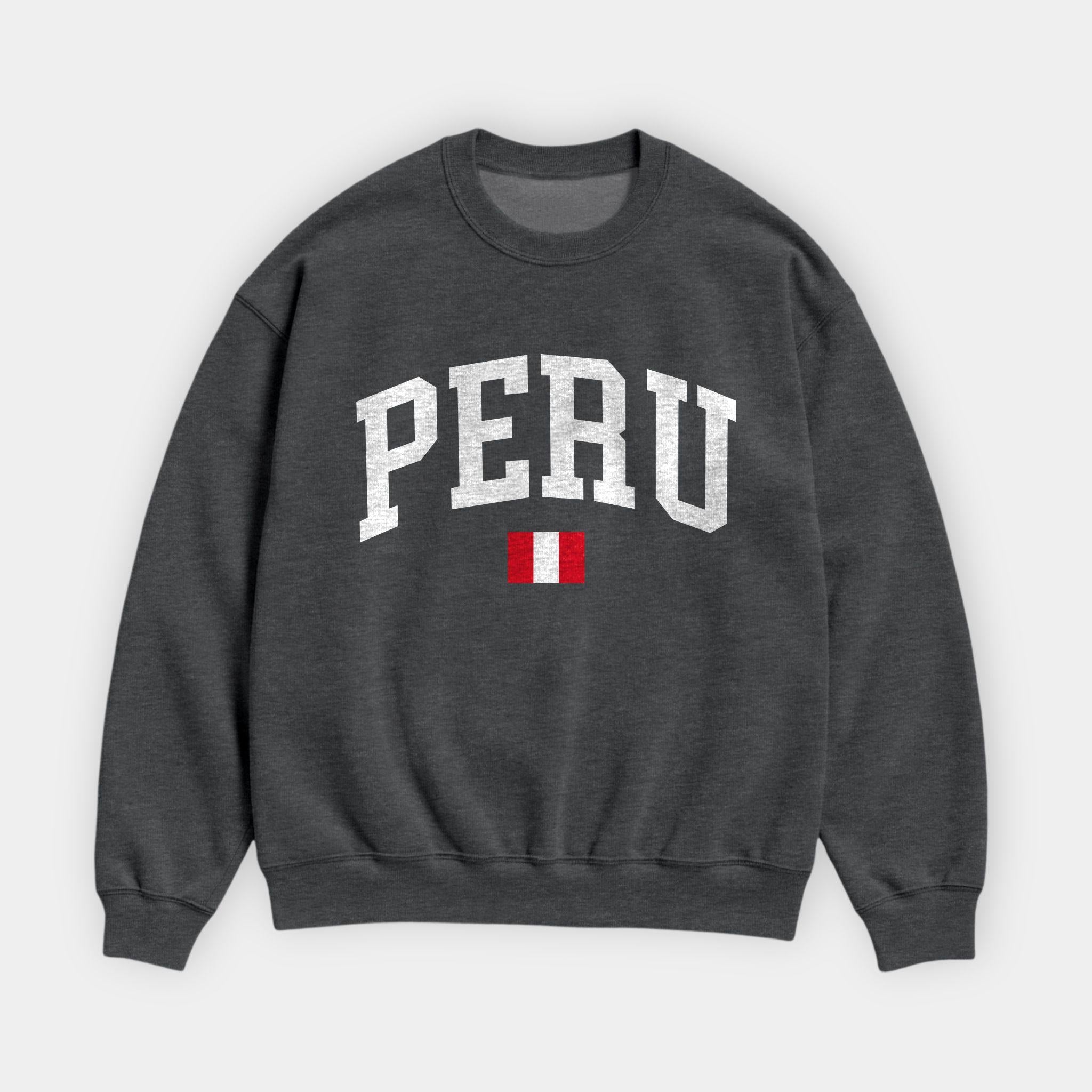 Peru Collegiate Flag Sweatshirt