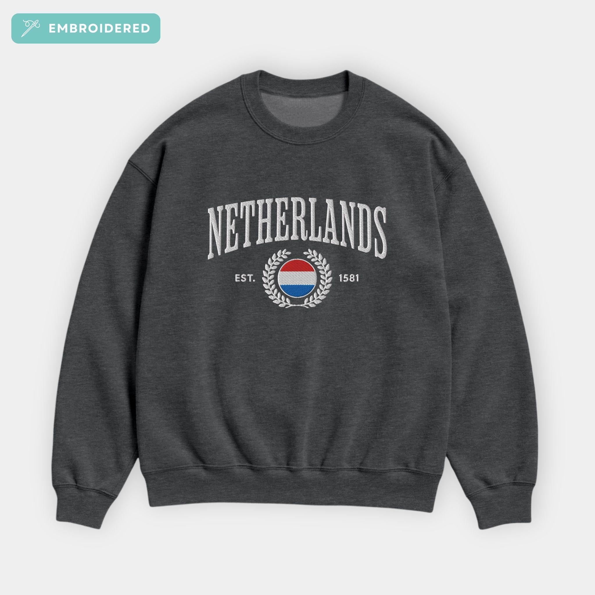 Netherlands Crest Embroidered Sweatshirt