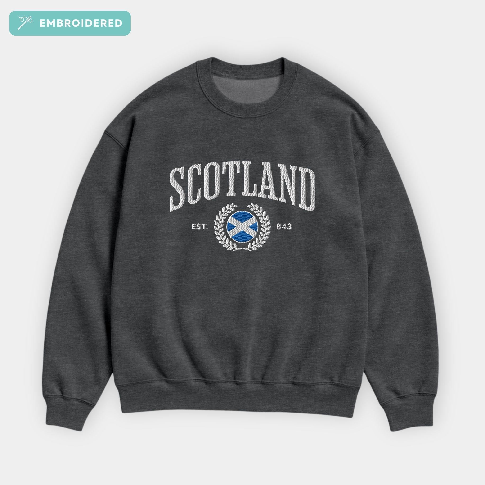 Scotland Crest Embroidered Sweatshirt