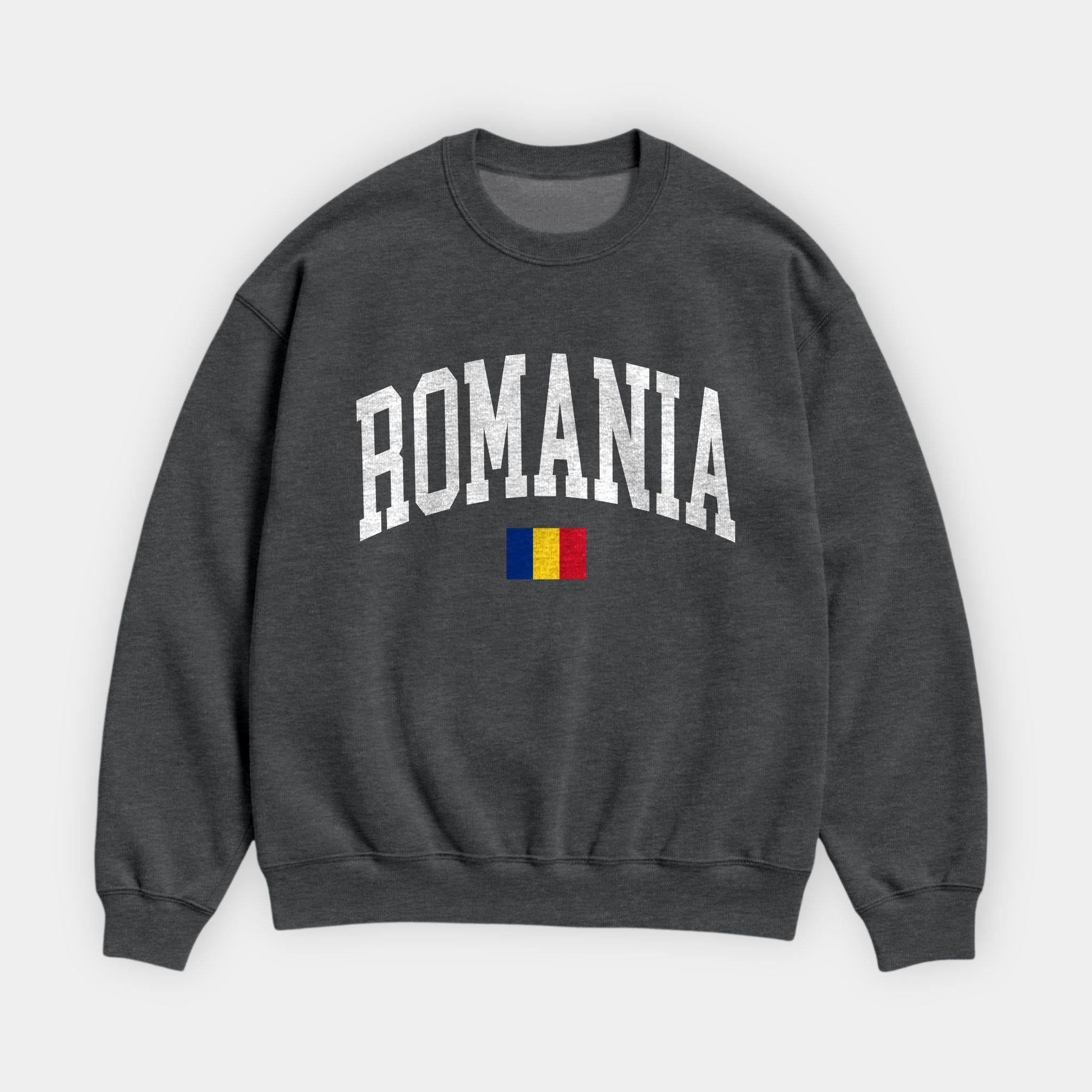 Romania Collegiate Flag Sweatshirt
