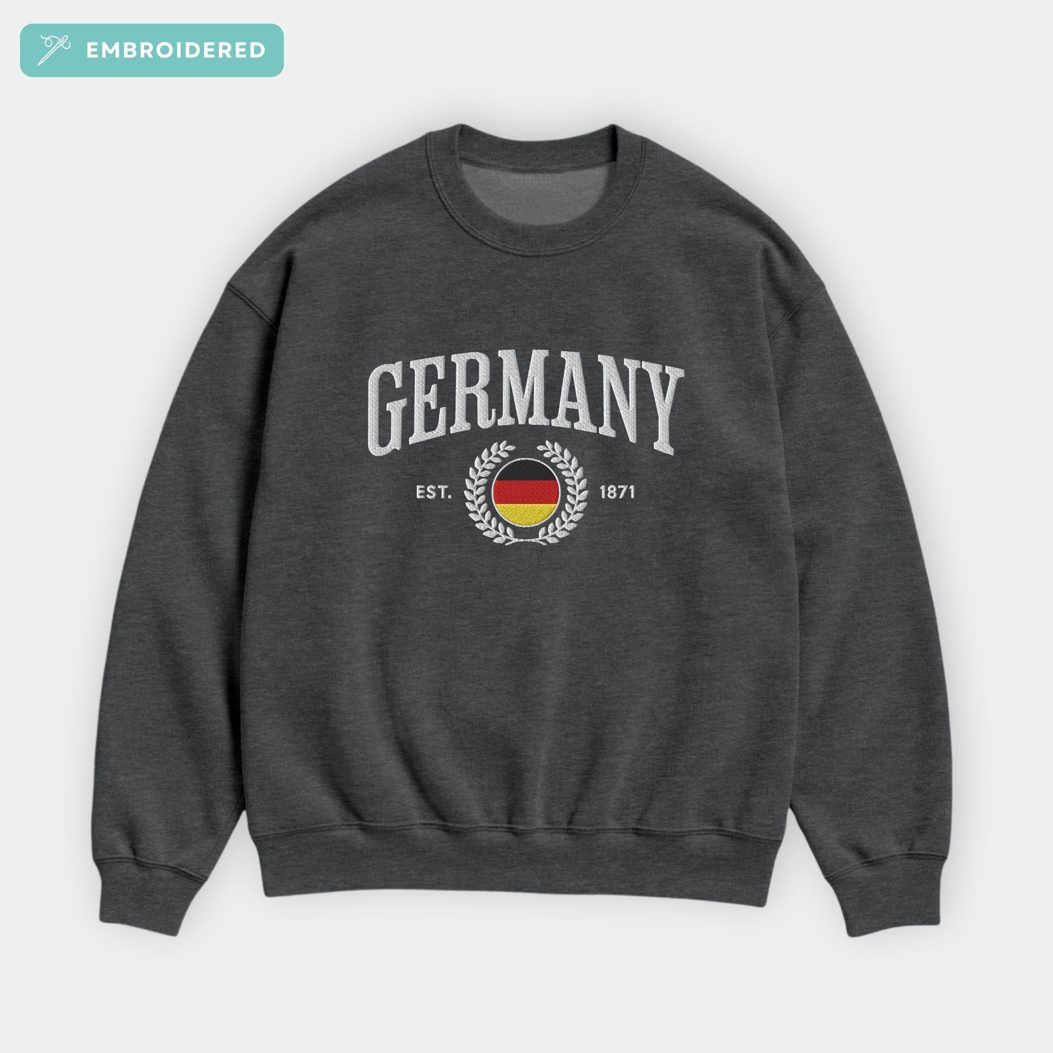 Germany Crest Embroidered Sweatshirt