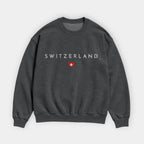 Switzerland Minimal Flag Sweatshirt