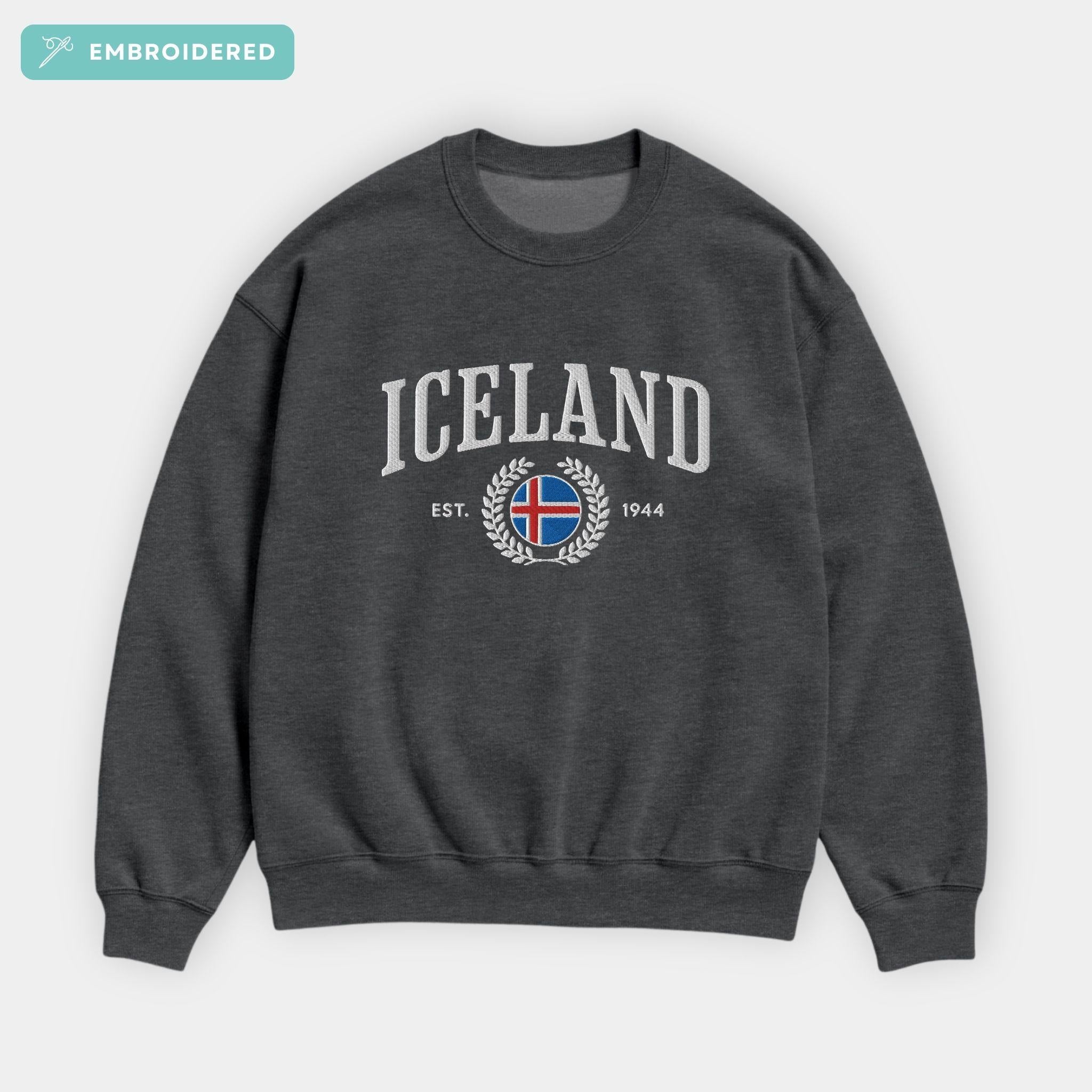 Iceland Crest Embroidered Sweatshirt
