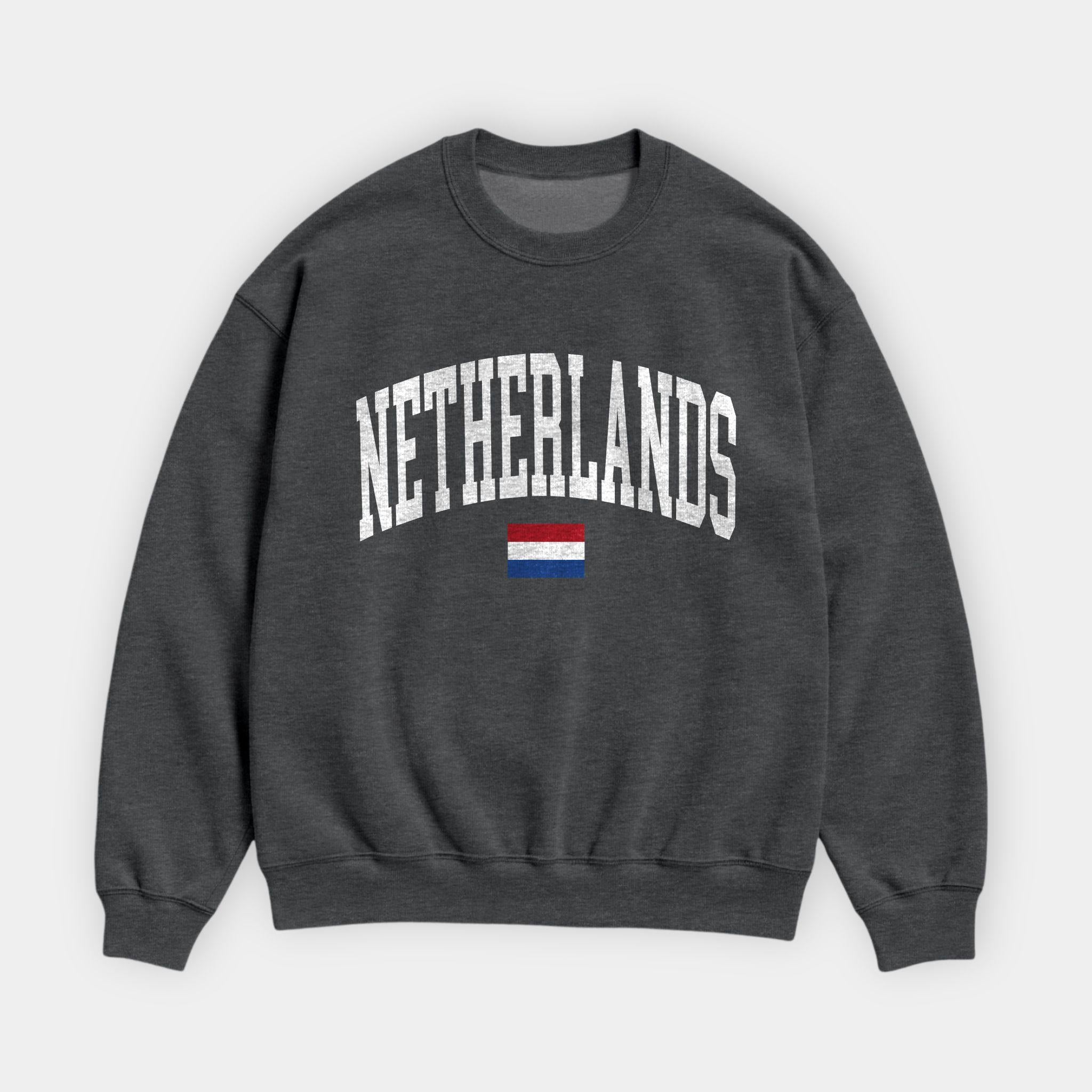 Netherlands Collegiate Flag Sweatshirt