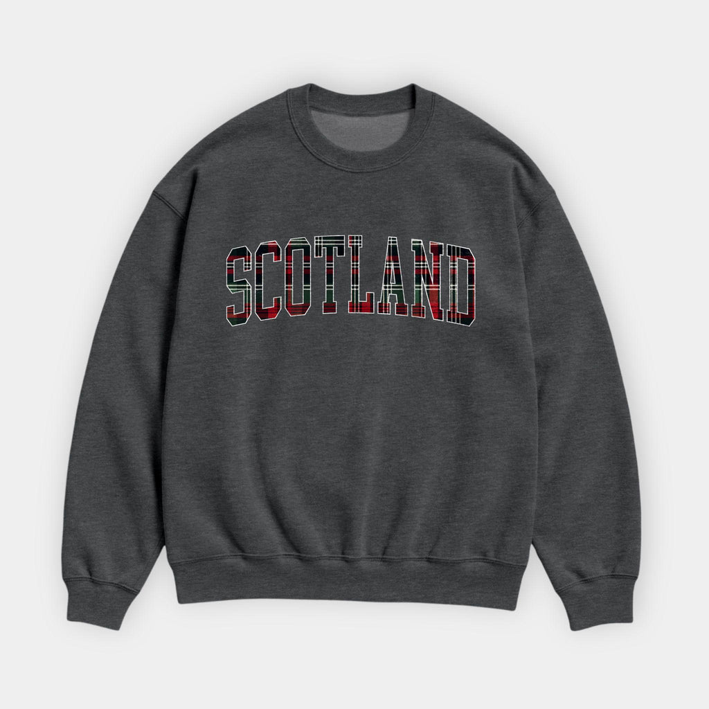 Scotland Tartan Letter Sweatshirt