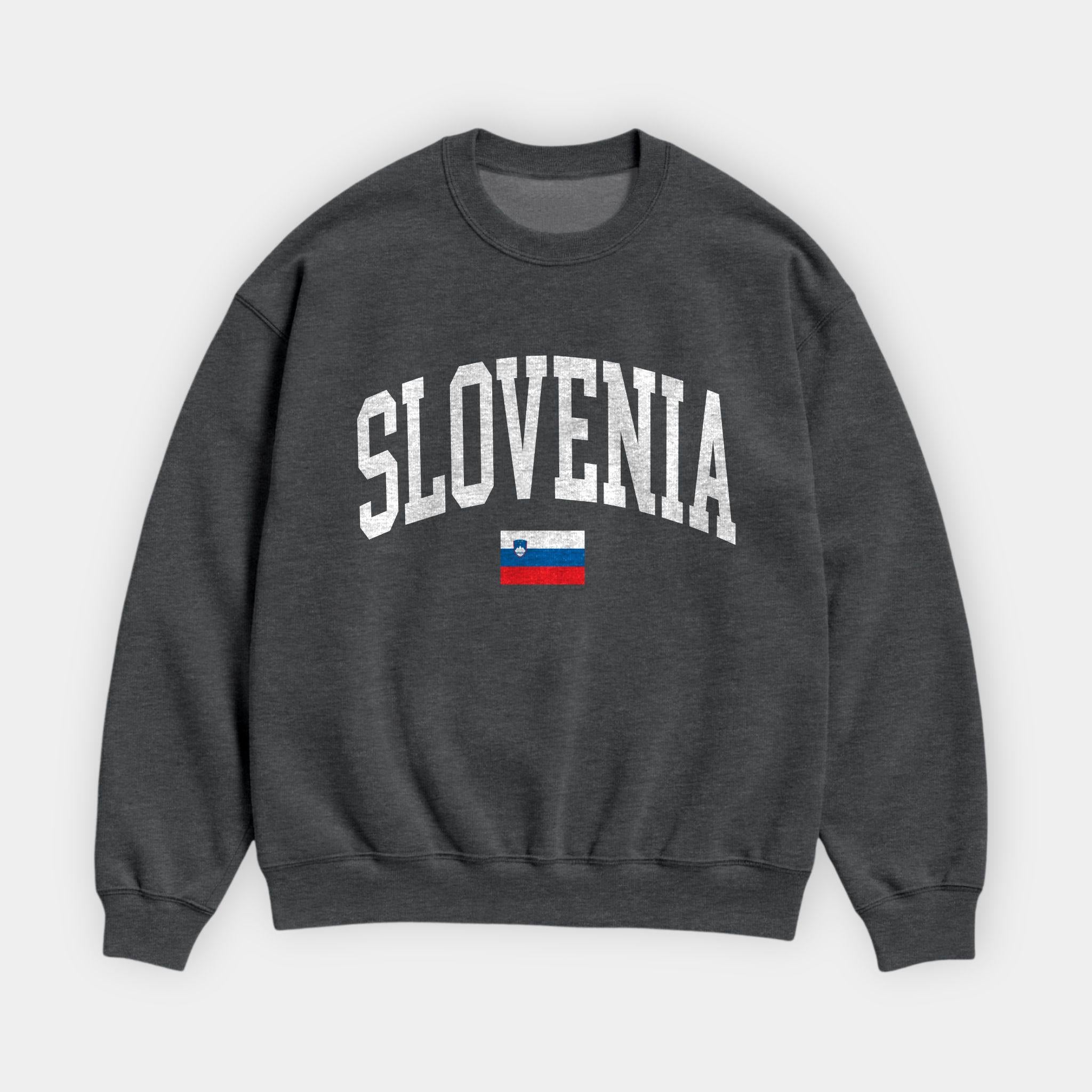Slovenia Collegiate Flag Sweatshirt