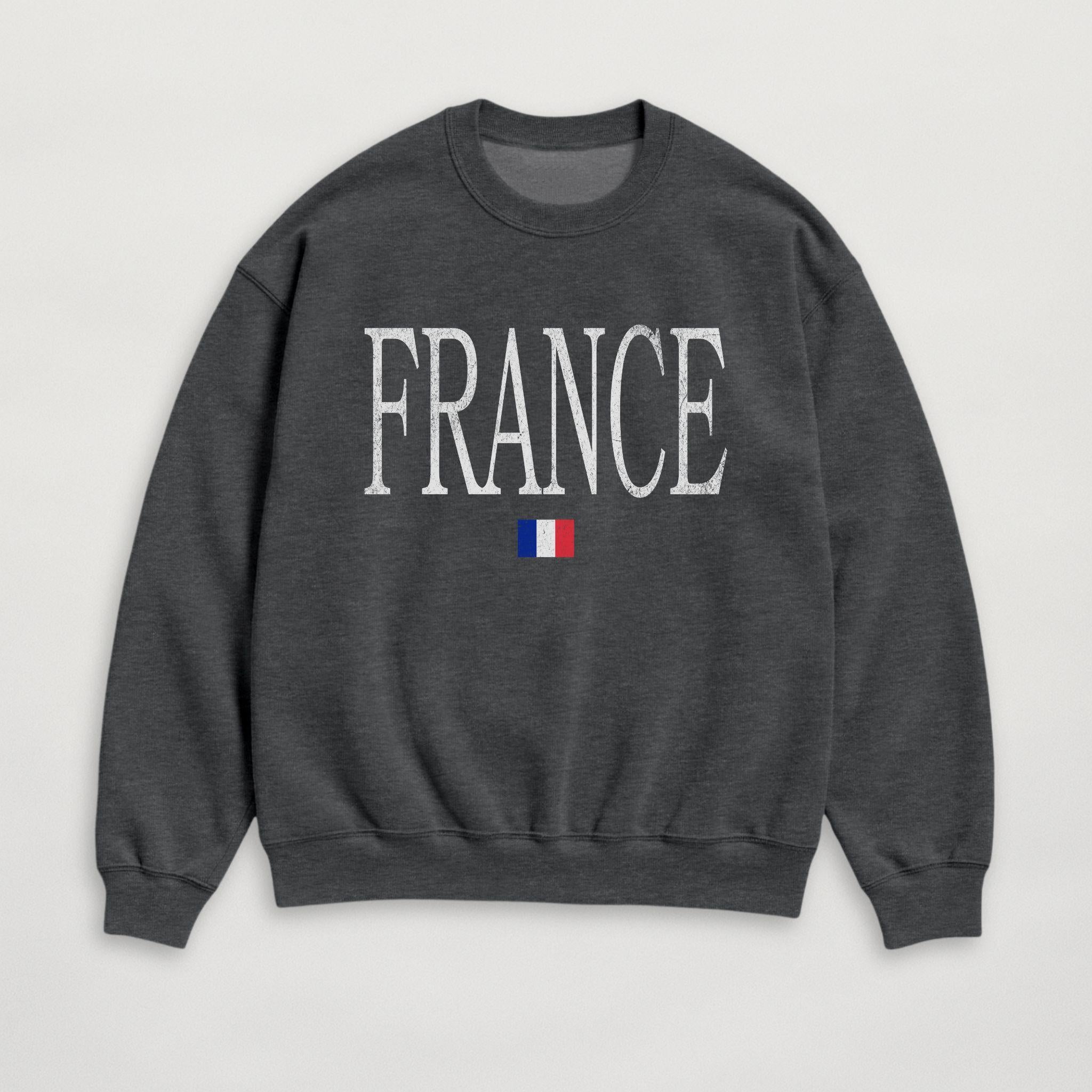 Distressed France Sweatshirt