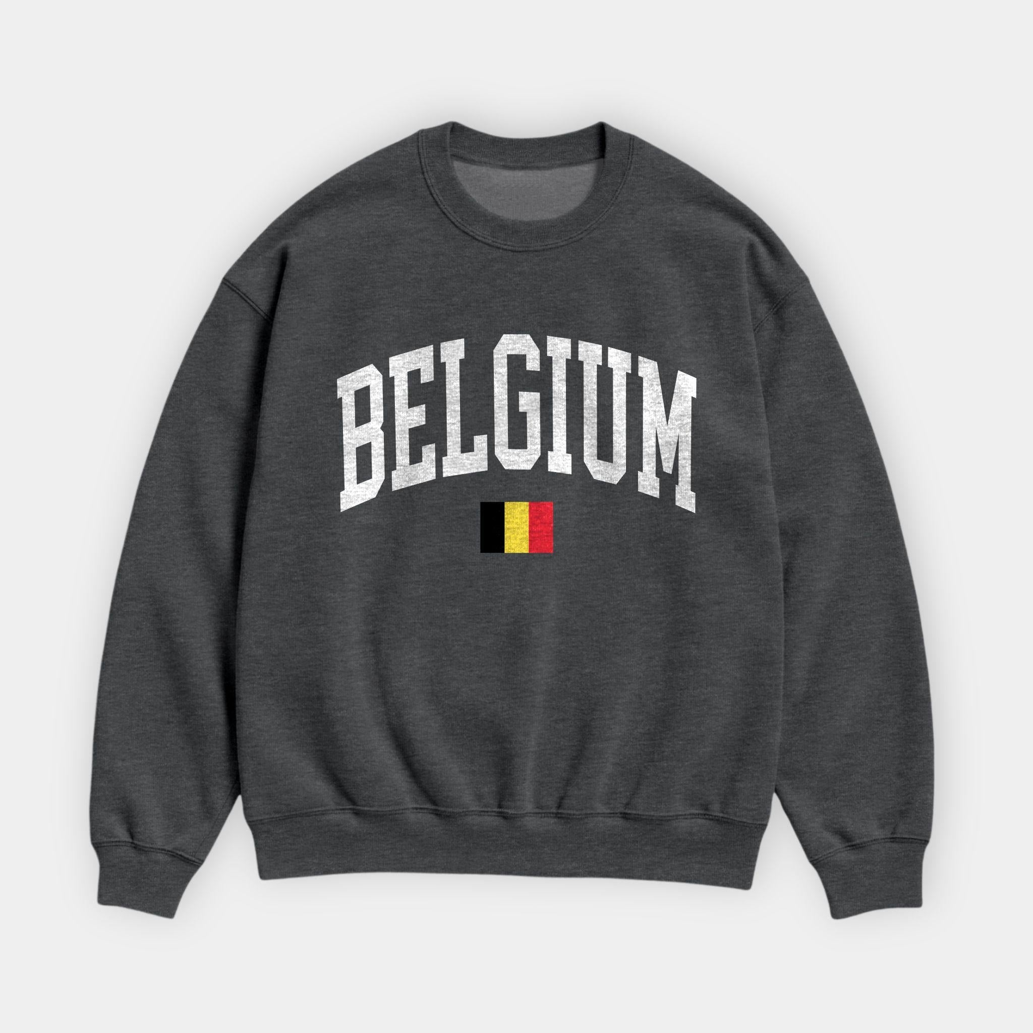 Belgium Collegiate Flag Sweatshirt