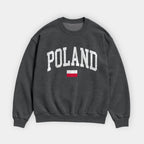 Poland Collegiate Flag Sweatshirt