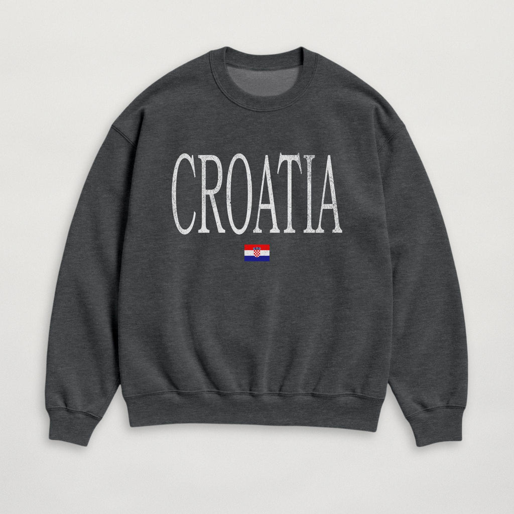 Distressed Croatia Sweatshirt