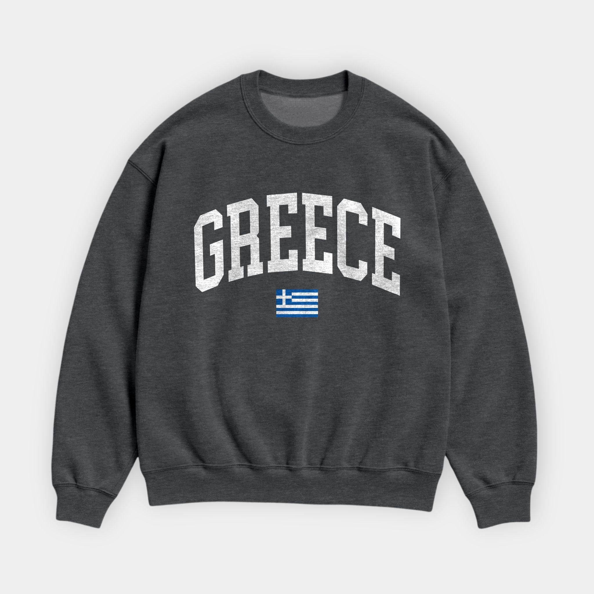 Greece Collegiate Flag Sweatshirt